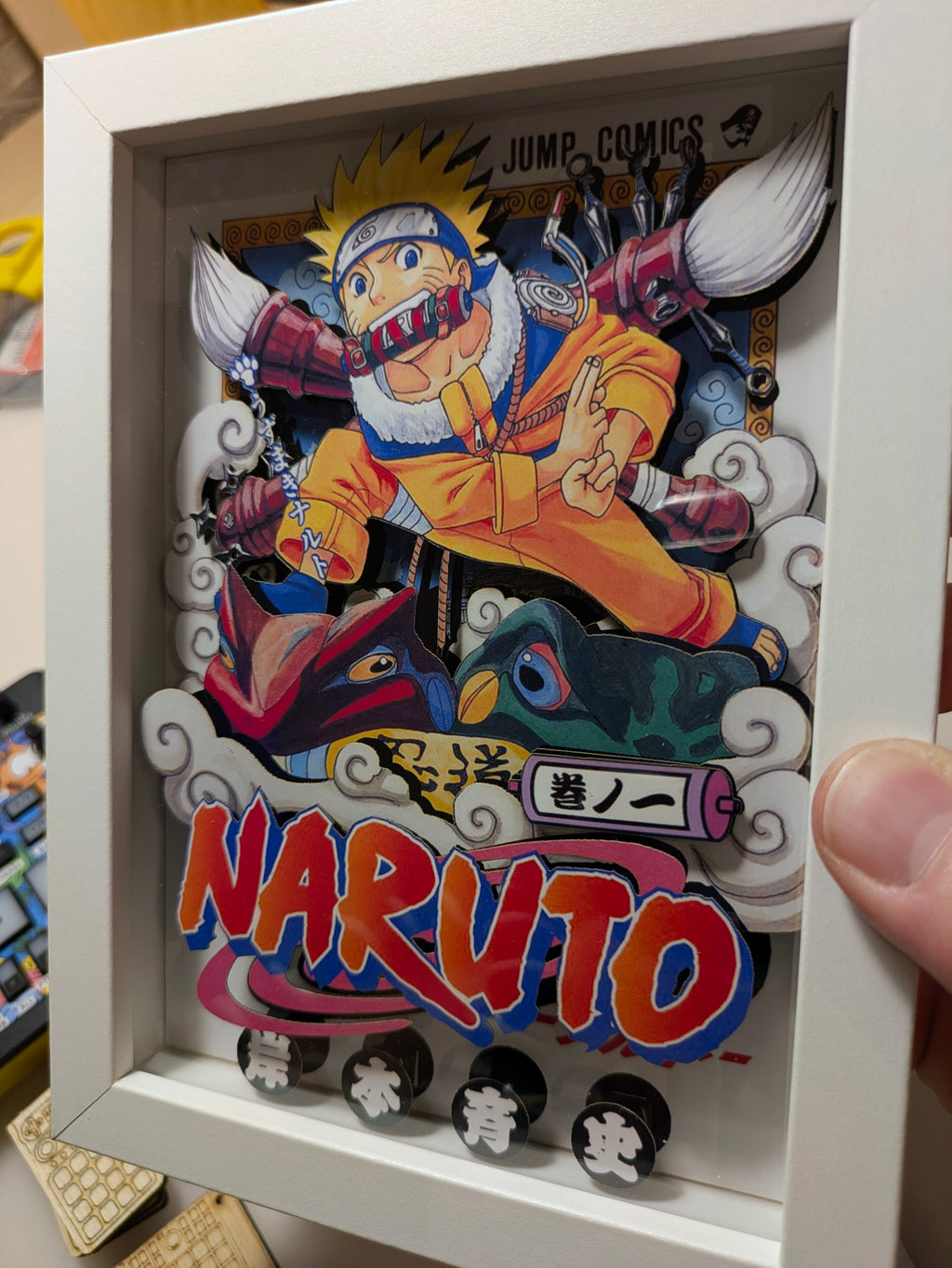 Naruto #1 – Collector's Edition Handmade 6-Layer Shadow Box - LofiAndy Shop