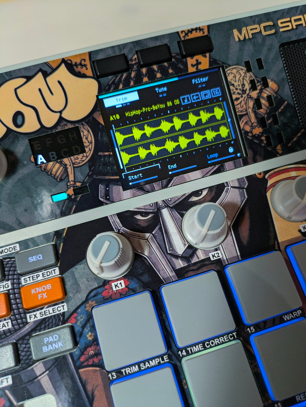 Samurai MF DOOM - AKAI MPC Sample Skin