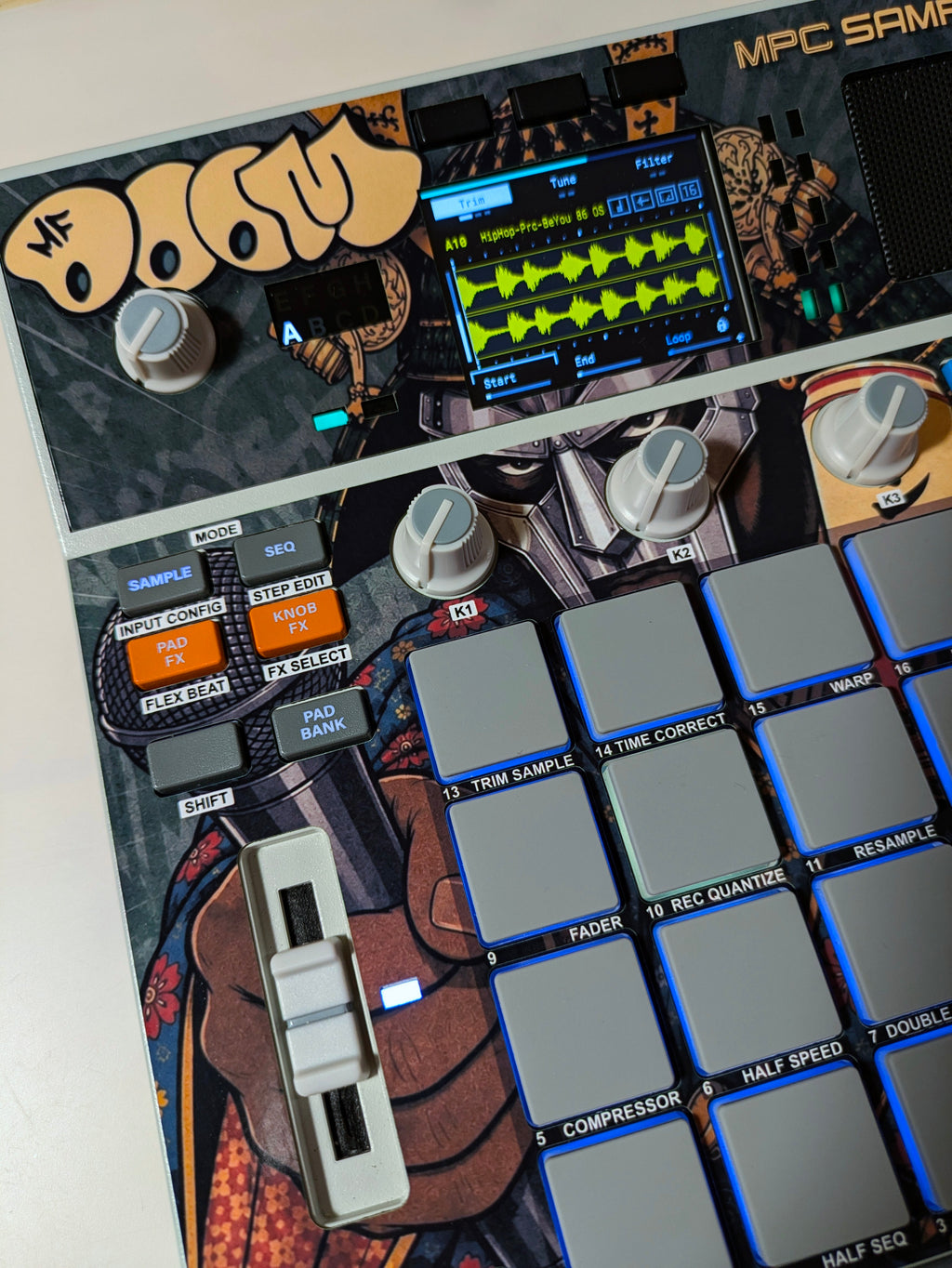 Samurai MF DOOM - AKAI MPC Sample Skin