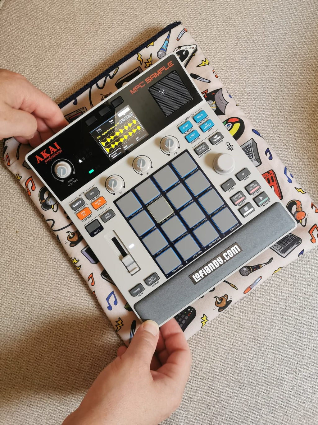 Soft Padded Pouch for MPC Sample