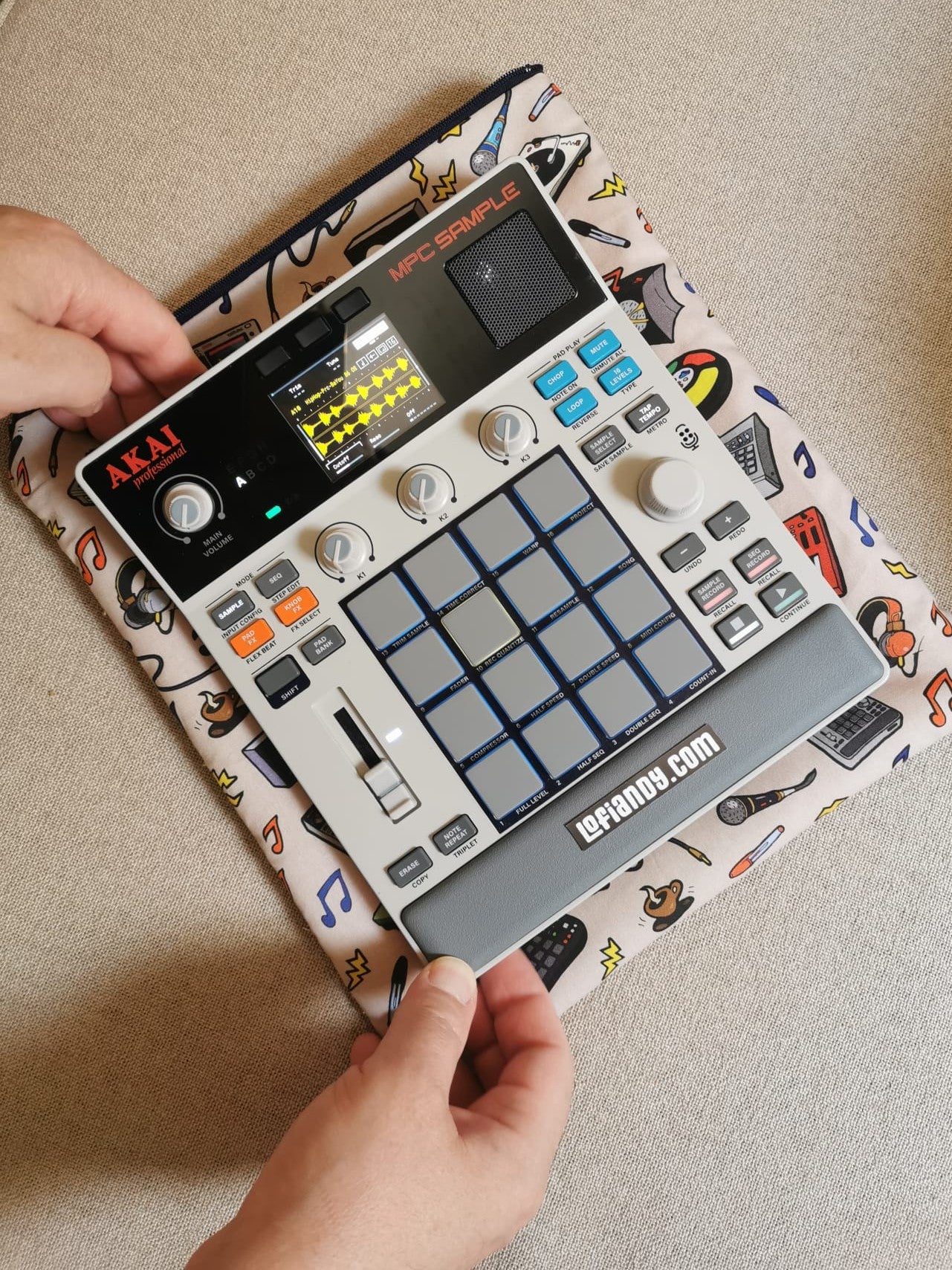 Soft Padded Pouch for MPC Sample
