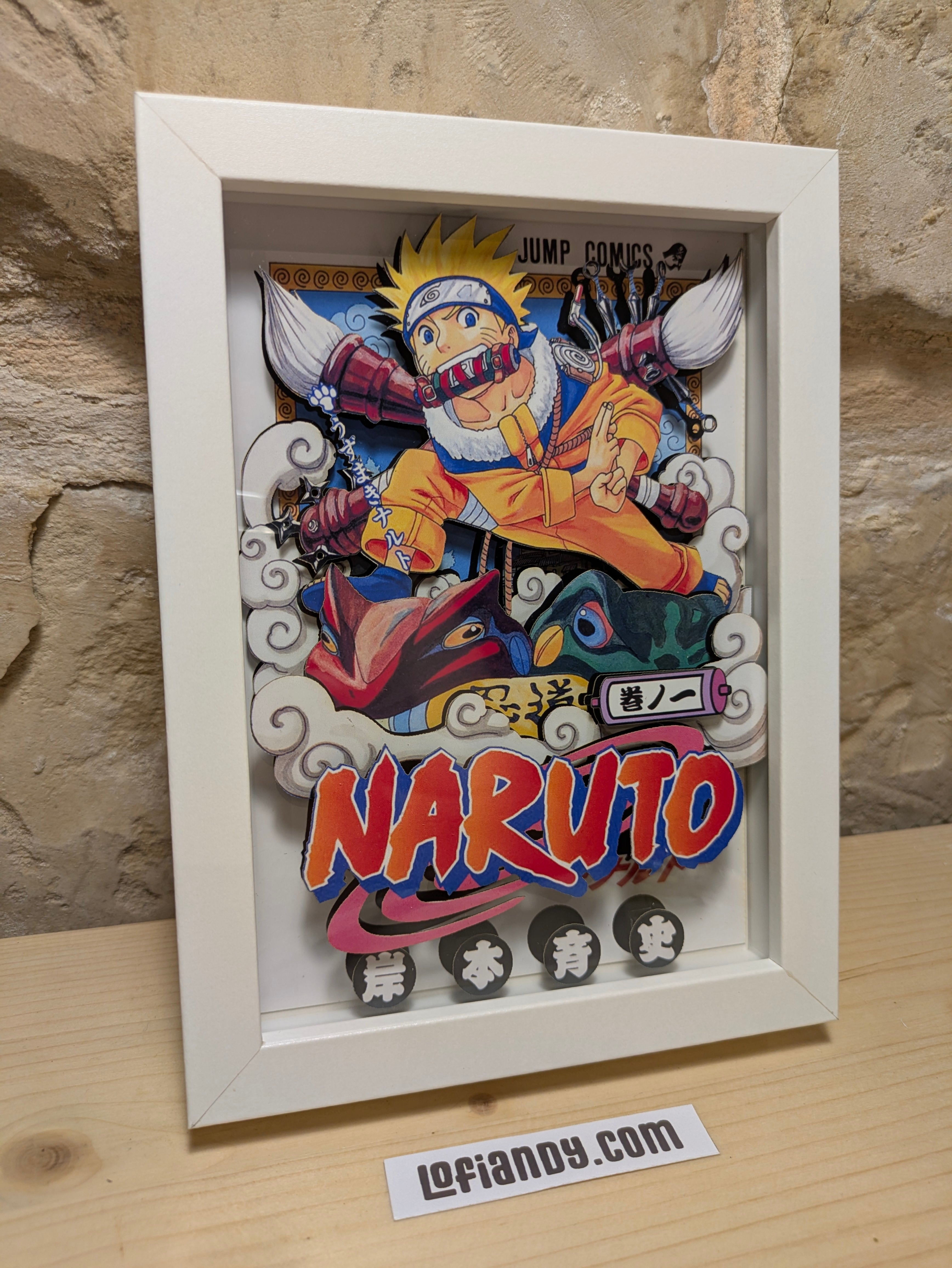 Naruto #1 – Collector's Edition Handmade 6-Layer Shadow Box - LofiAndy Shop