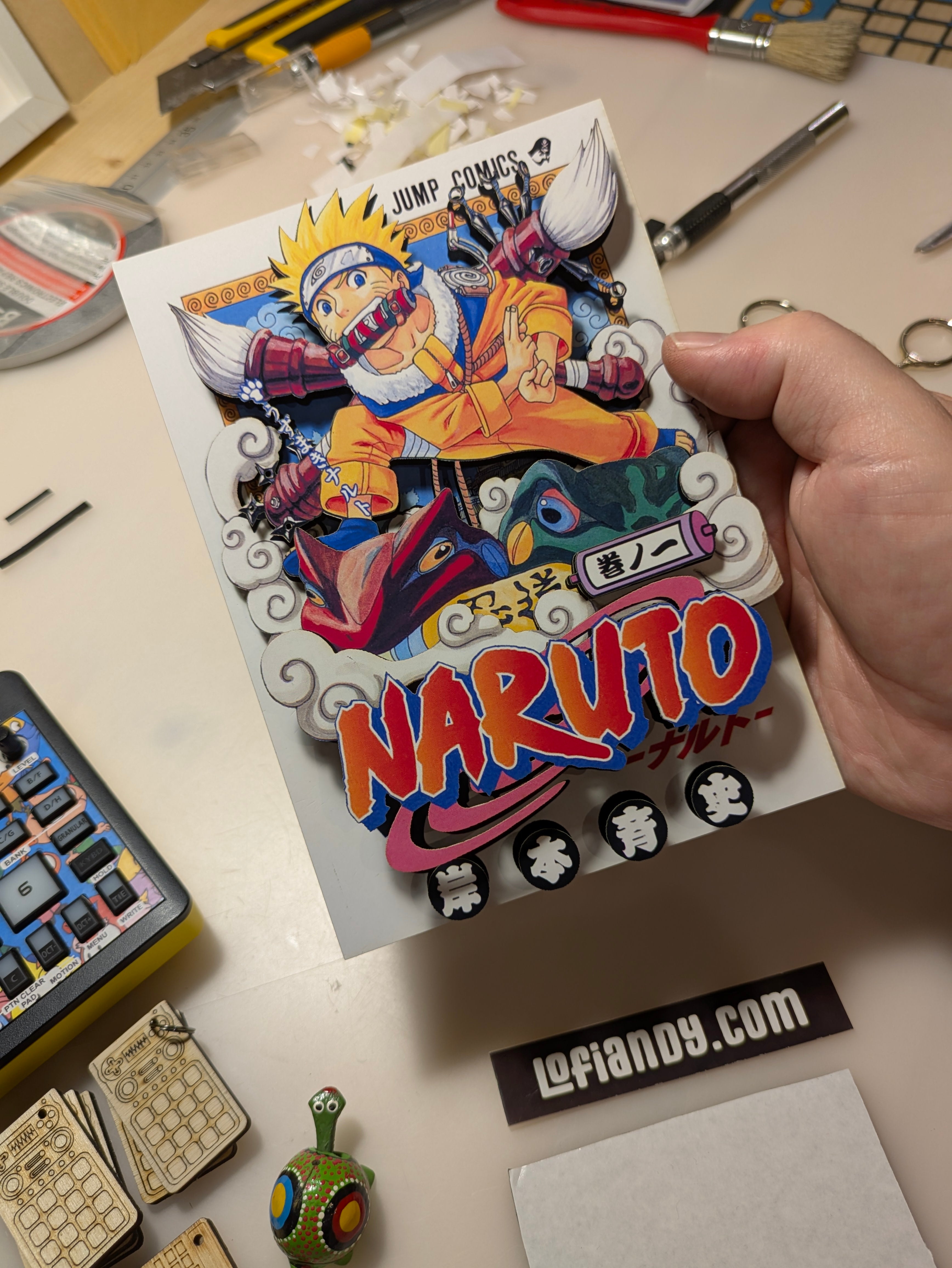 Naruto #1 – Collector's Edition Handmade 6-Layer Shadow Box - LofiAndy Shop