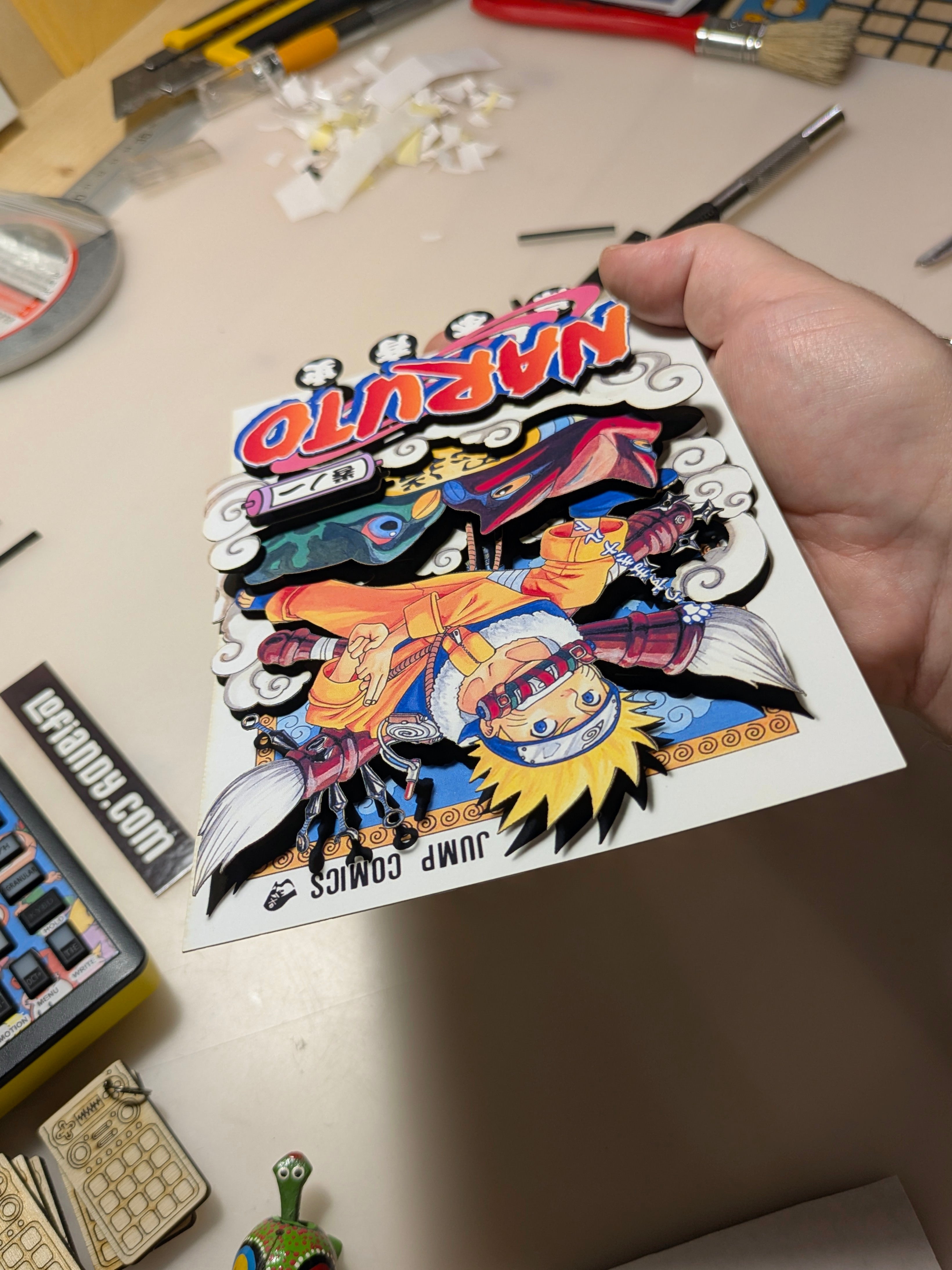 Naruto #1 – Collector's Edition Handmade 6-Layer Shadow Box - LofiAndy Shop