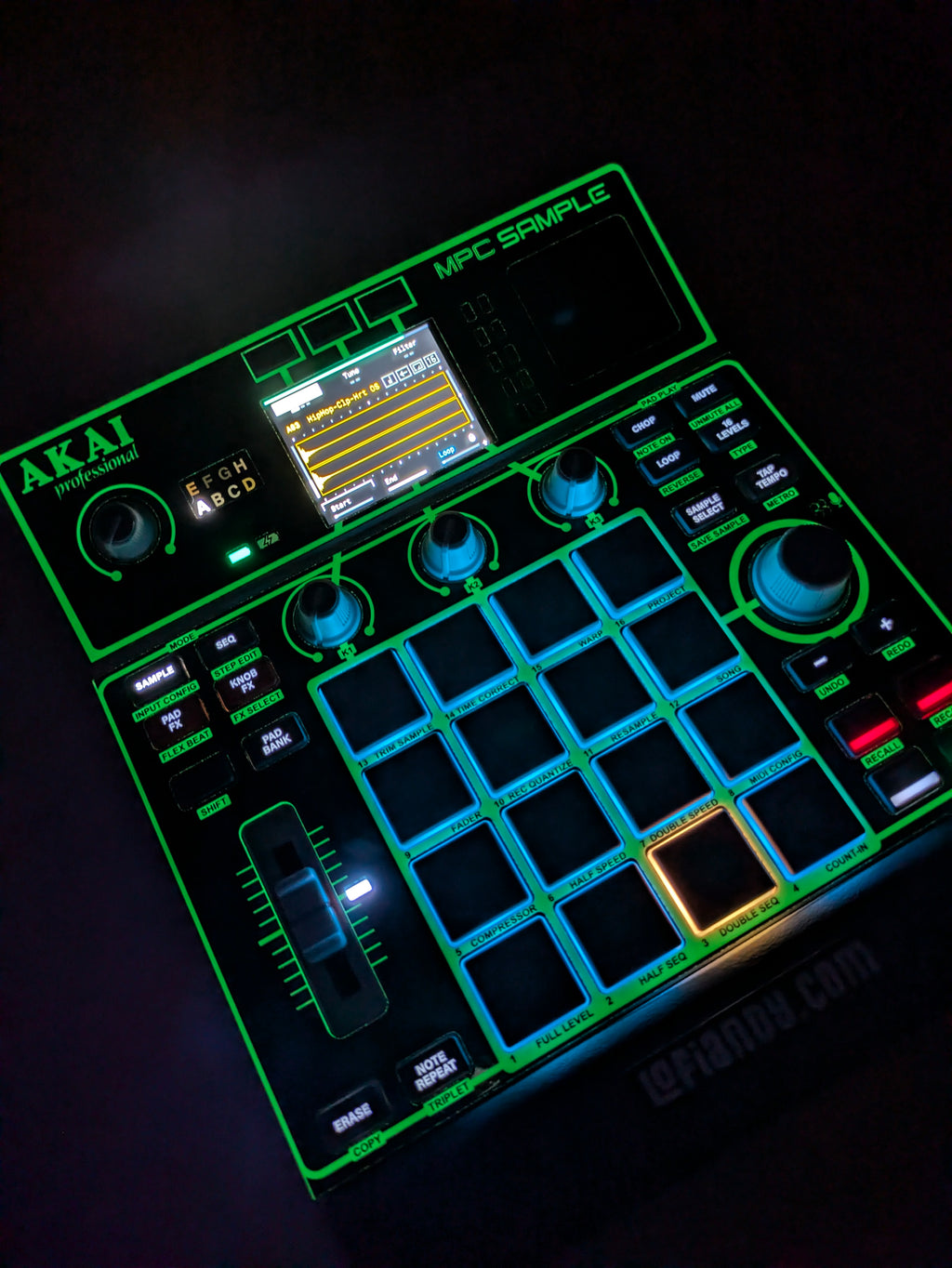 Glow in the Dark - AKAI MPC Sample Skin
