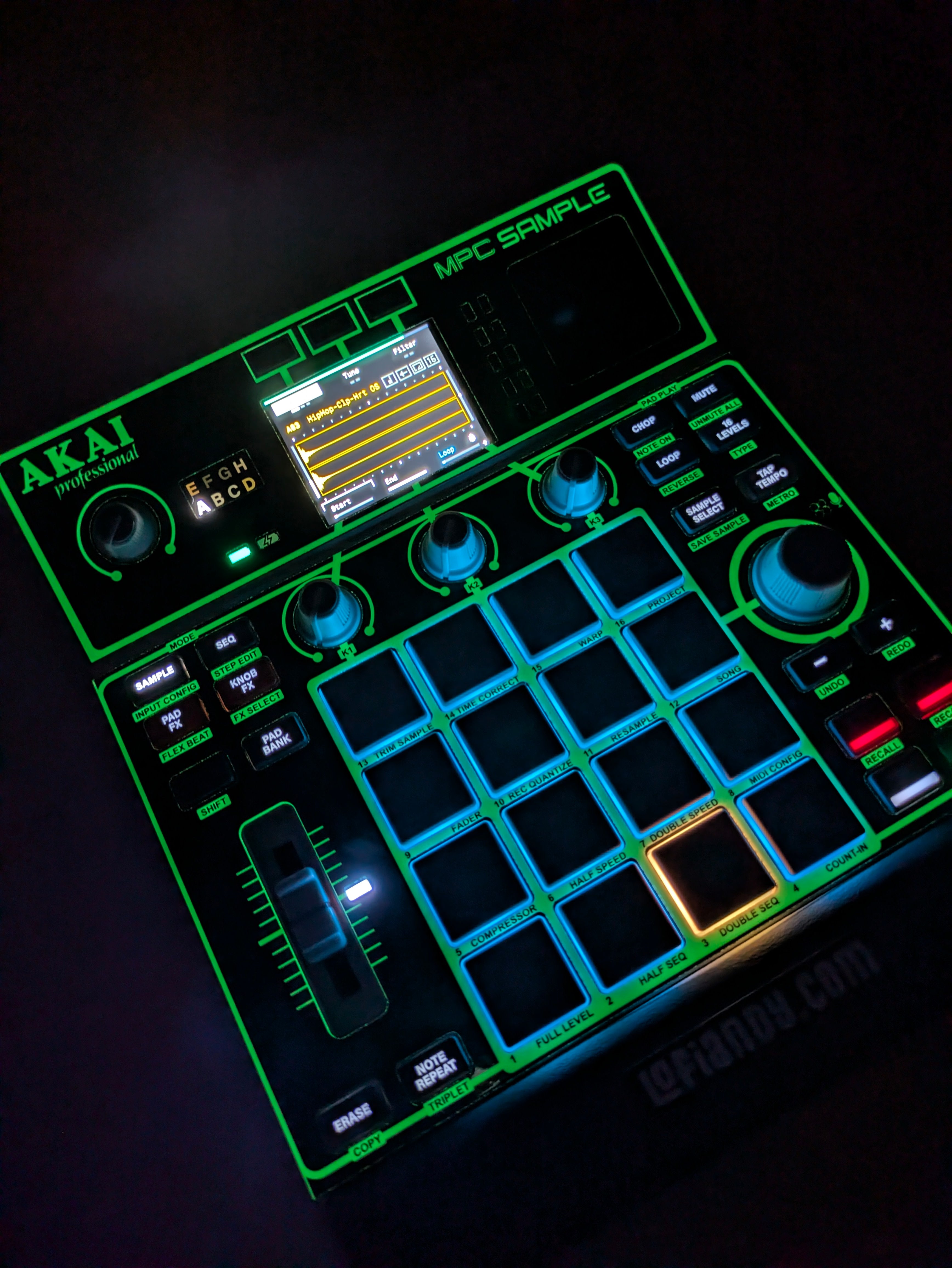 Glow in the Dark - AKAI MPC Sample Skin