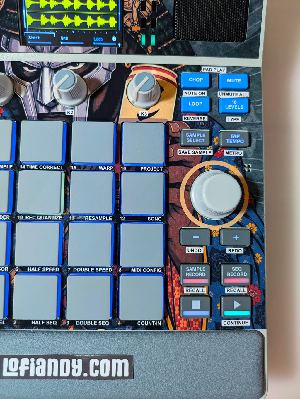 Samurai MF DOOM - AKAI MPC Sample Skin