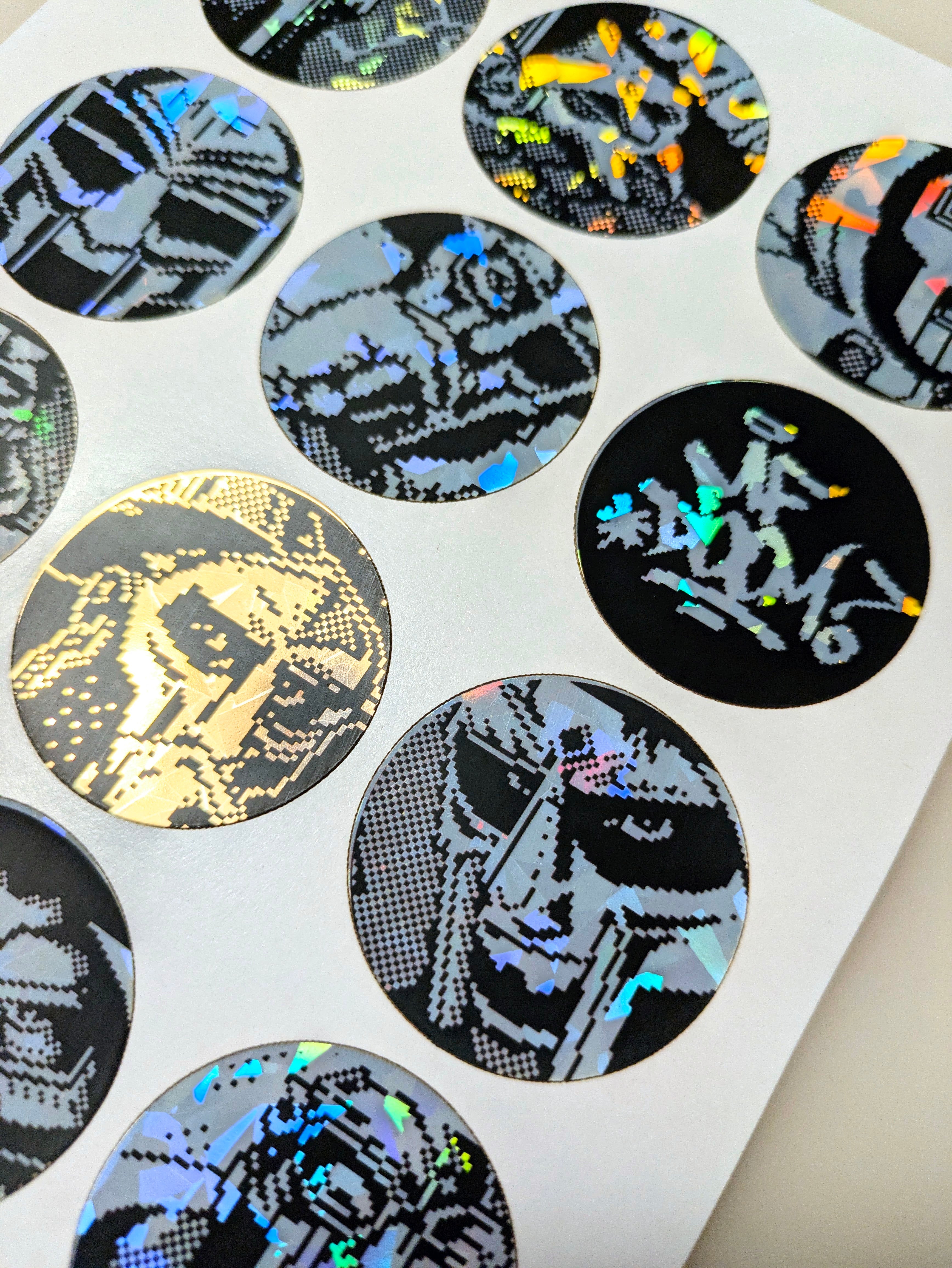 MF DOOM Pixel Art - Holographic Sticker Set