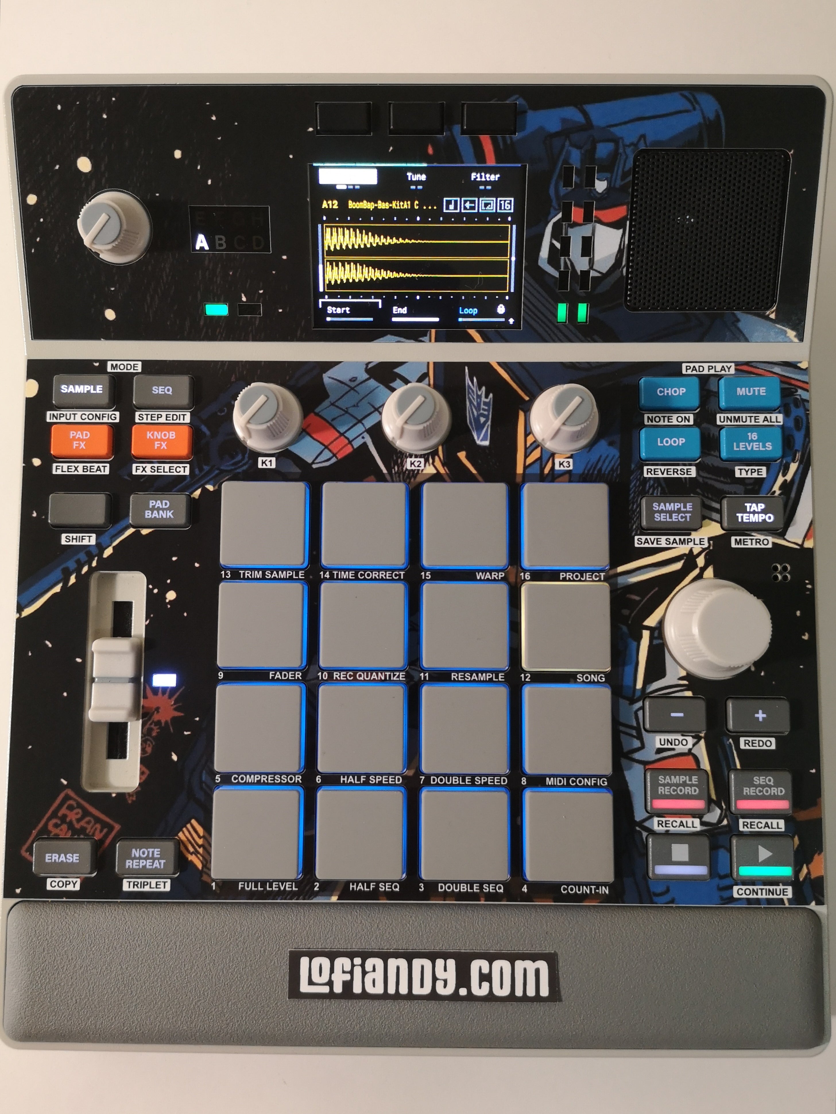 Transformers Soundwave 02 - AKAI MPC Sample Skin - Lofi Andy