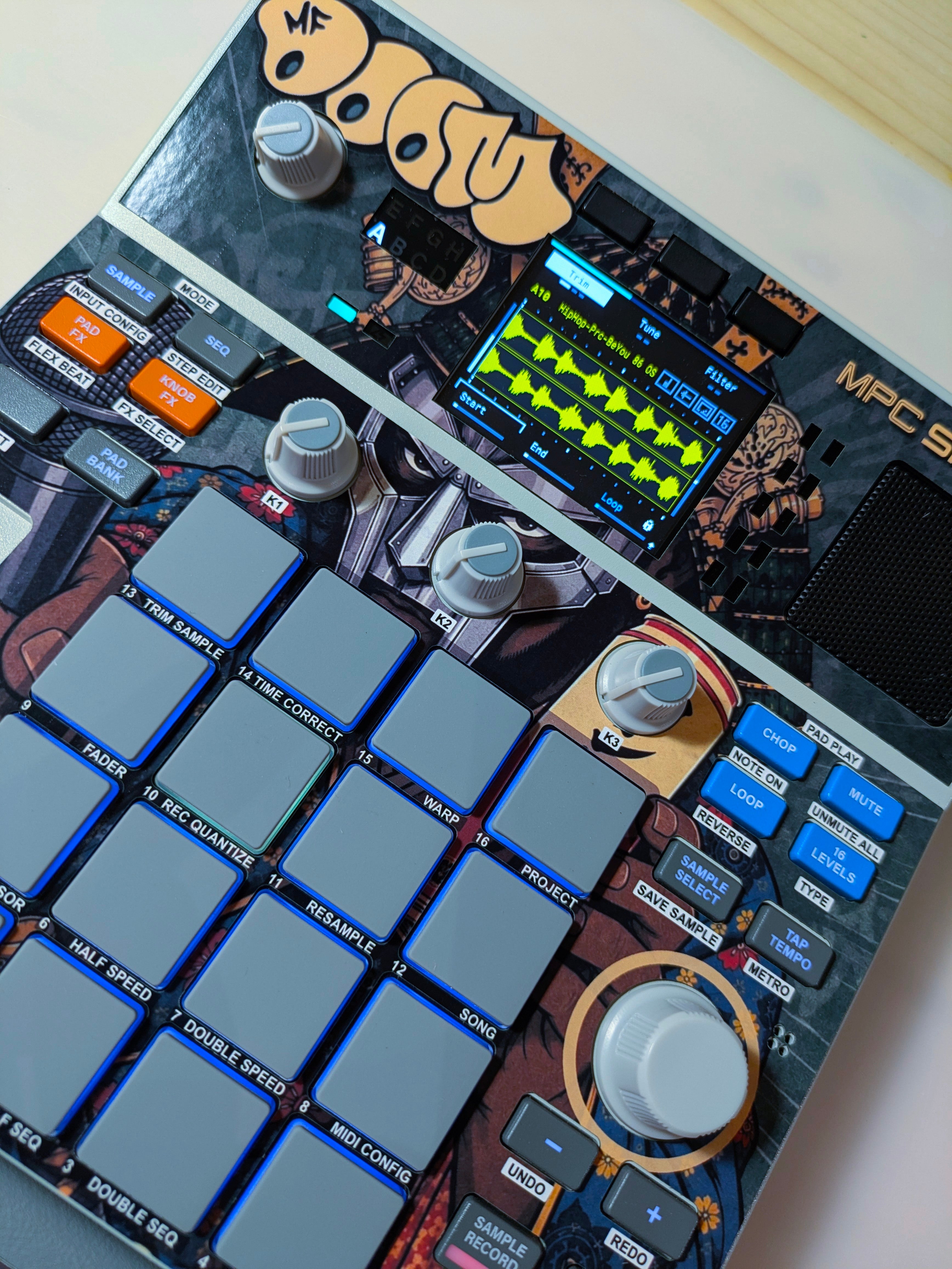 Samurai MF DOOM - AKAI MPC Sample Skin