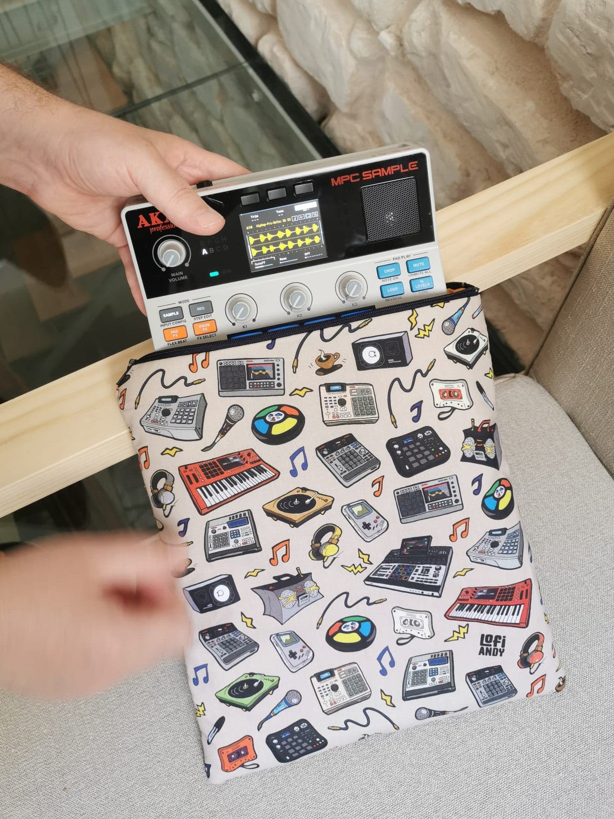 Soft Padded Pouch for MPC Sample