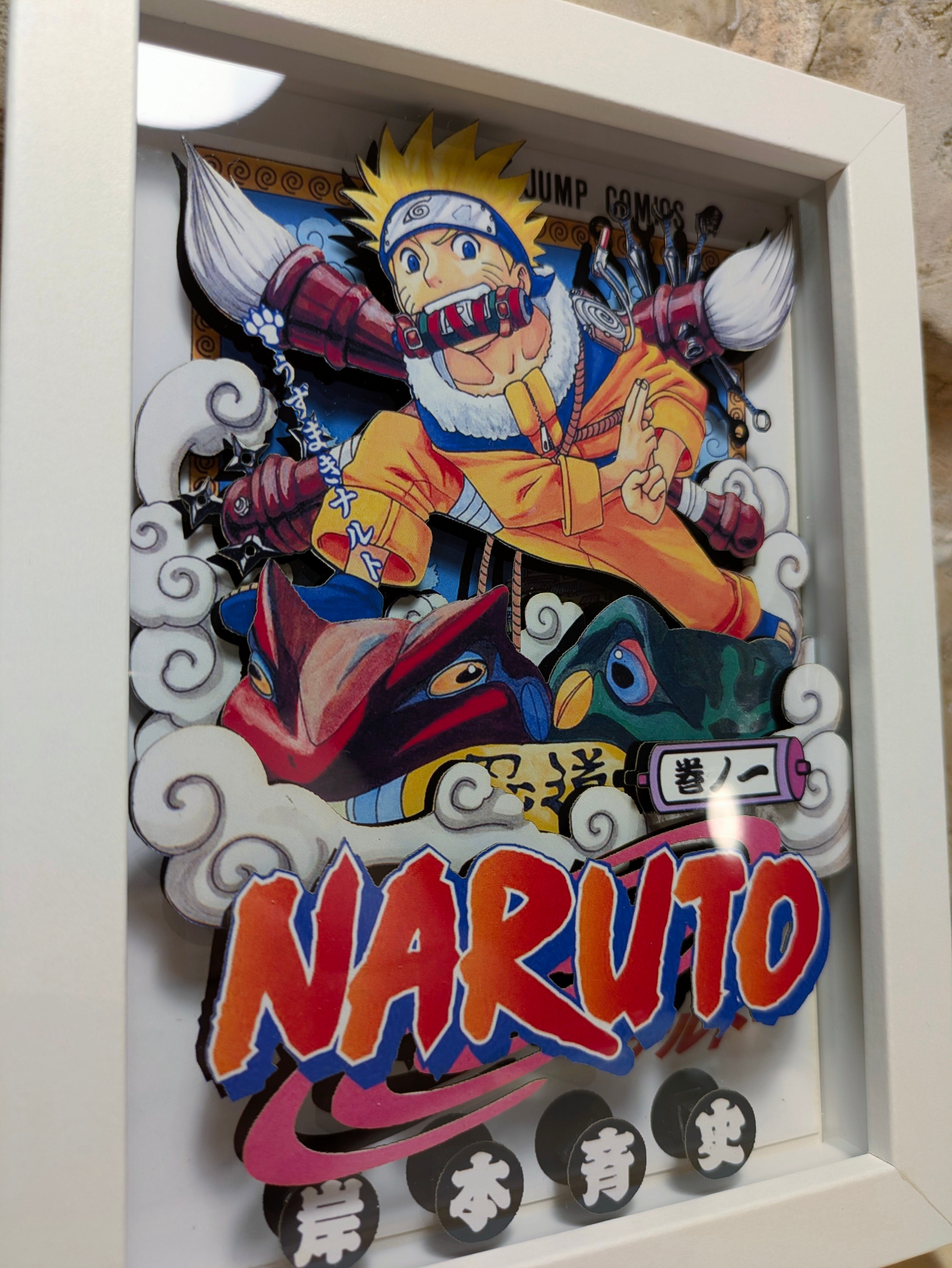 Naruto #1 – Collector's Edition Handmade 6-Layer Shadow Box - LofiAndy Shop