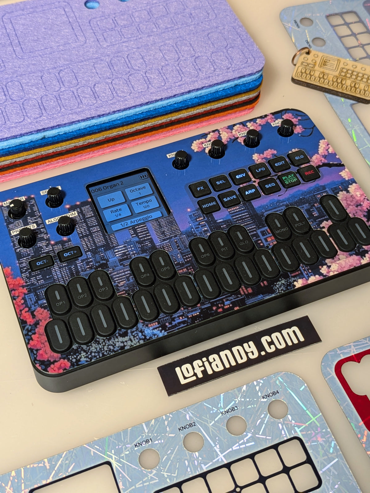 Discounted Skin Set and Free Felt Dust Cover for M-VAVE FM-1 - Lofi Andy