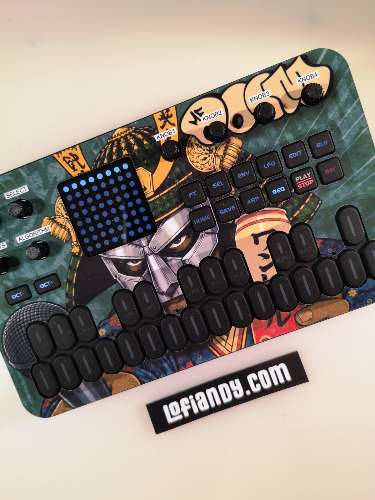 Samurai MF DOOM - M-VAVE FM-1 Skin - Lofi Andy