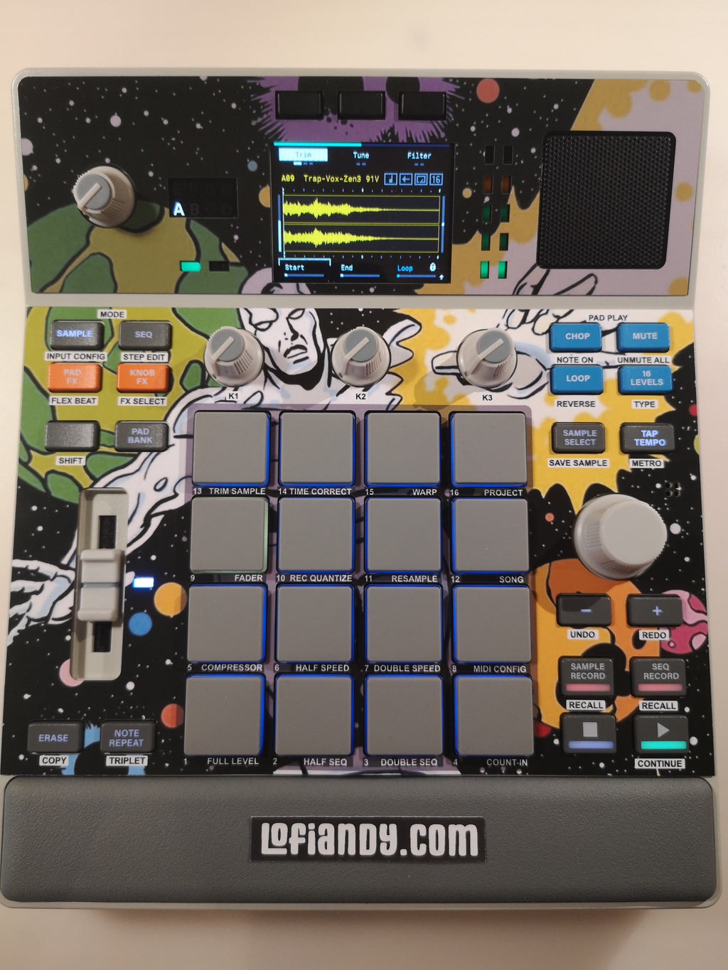 Silver Surfer 01 - AKAI MPC Sample Skin