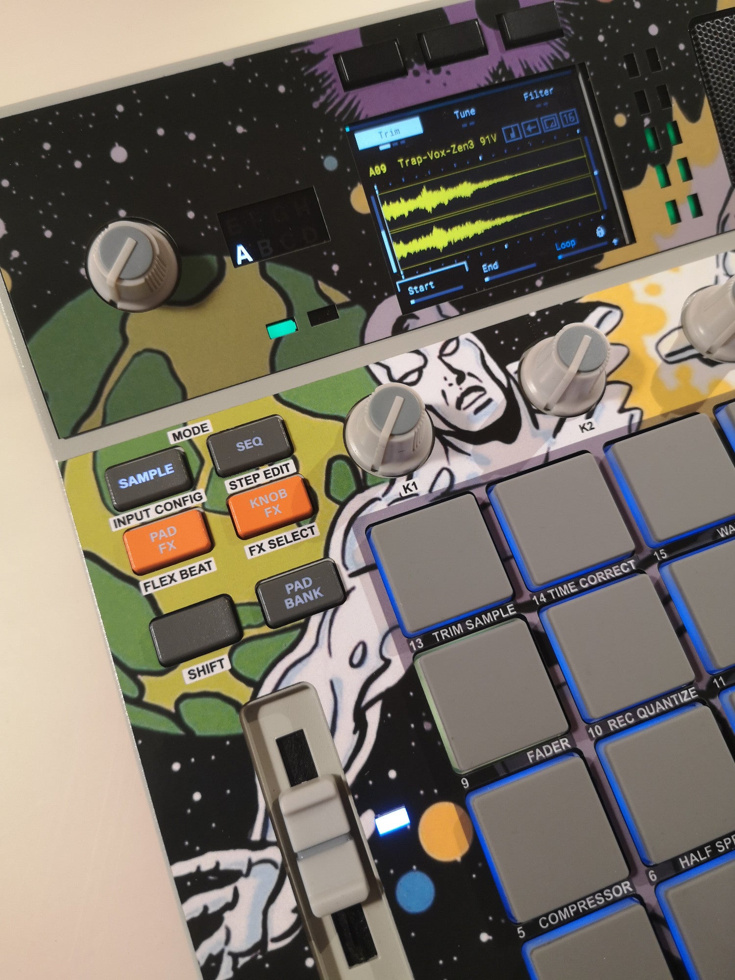 Silver Surfer 01 - AKAI MPC Sample Skin