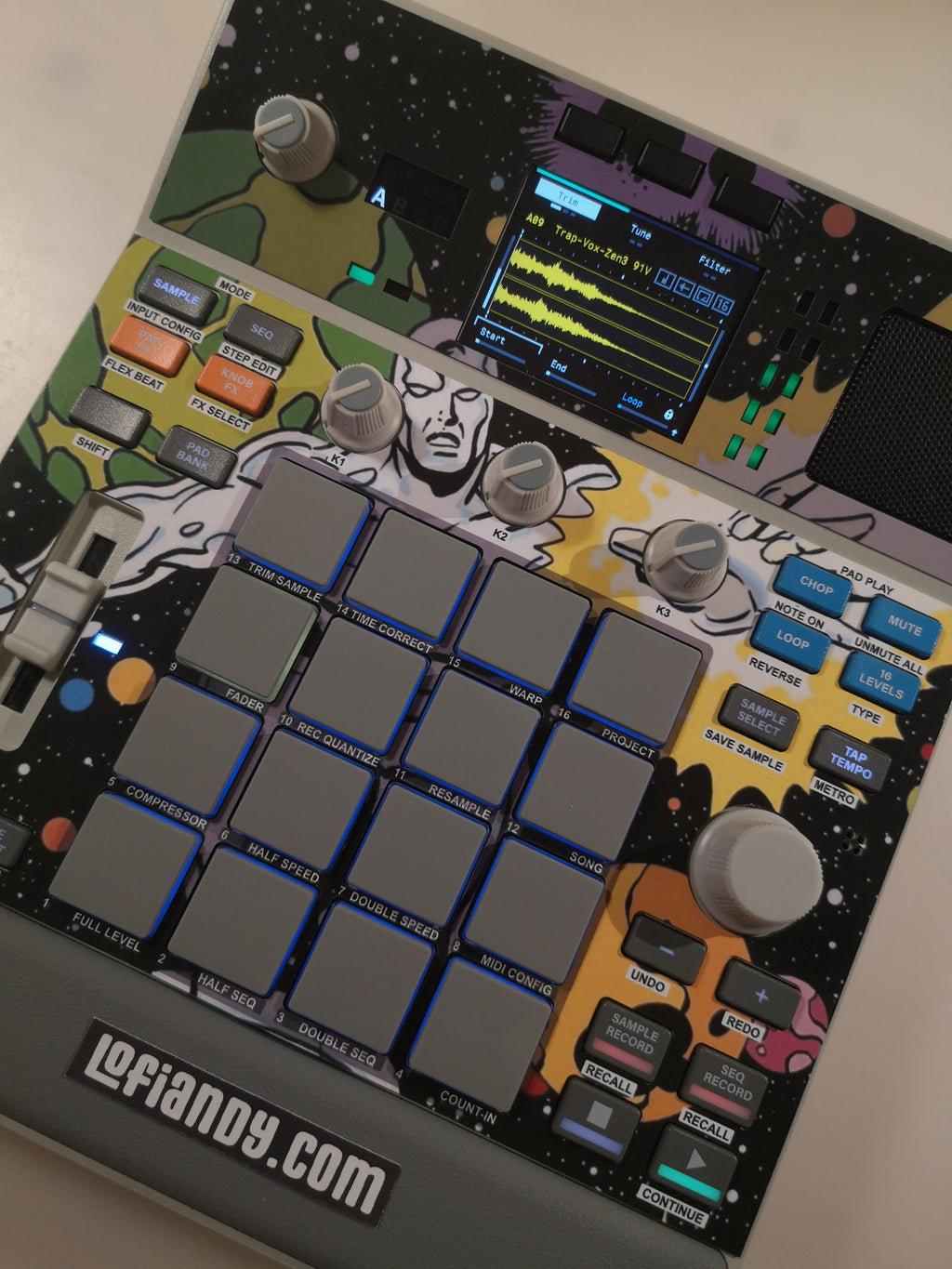 Silver Surfer 01 - AKAI MPC Sample Skin