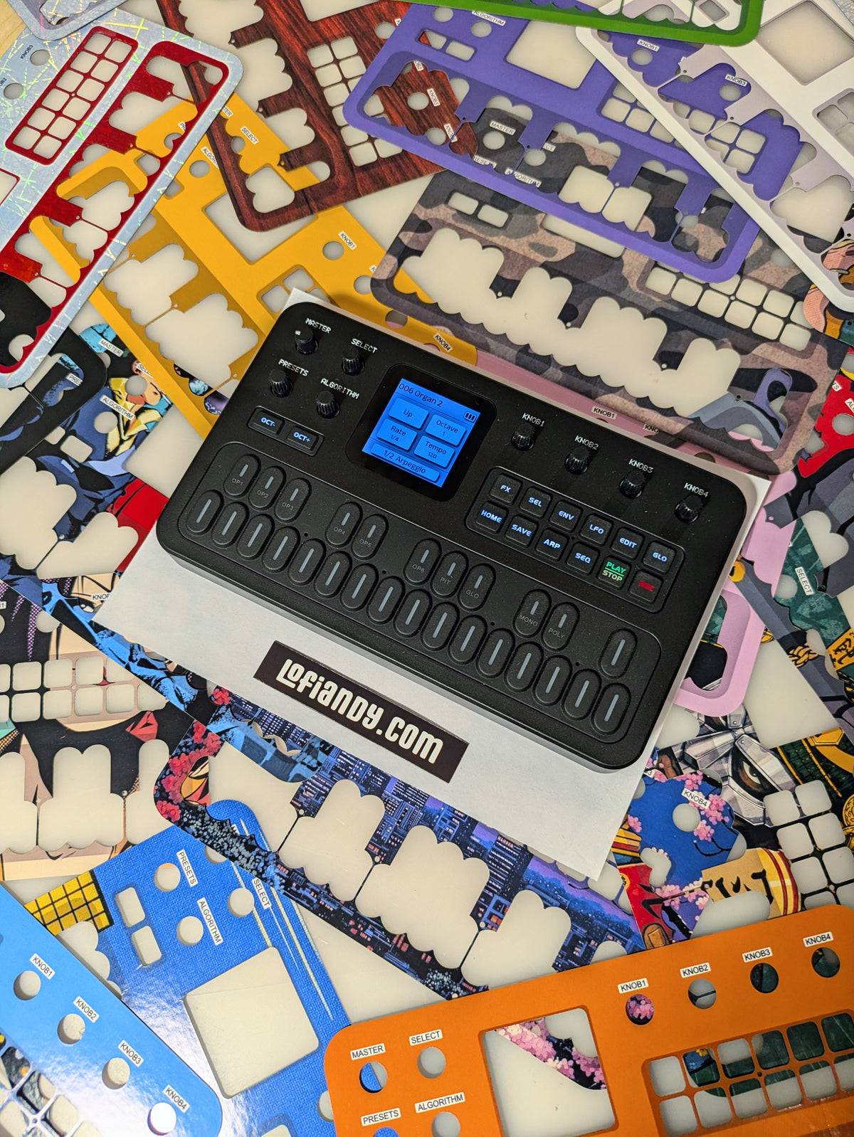 Discounted Skin Set and Free Felt Dust Cover for M-VAVE FM-1 - Lofi Andy