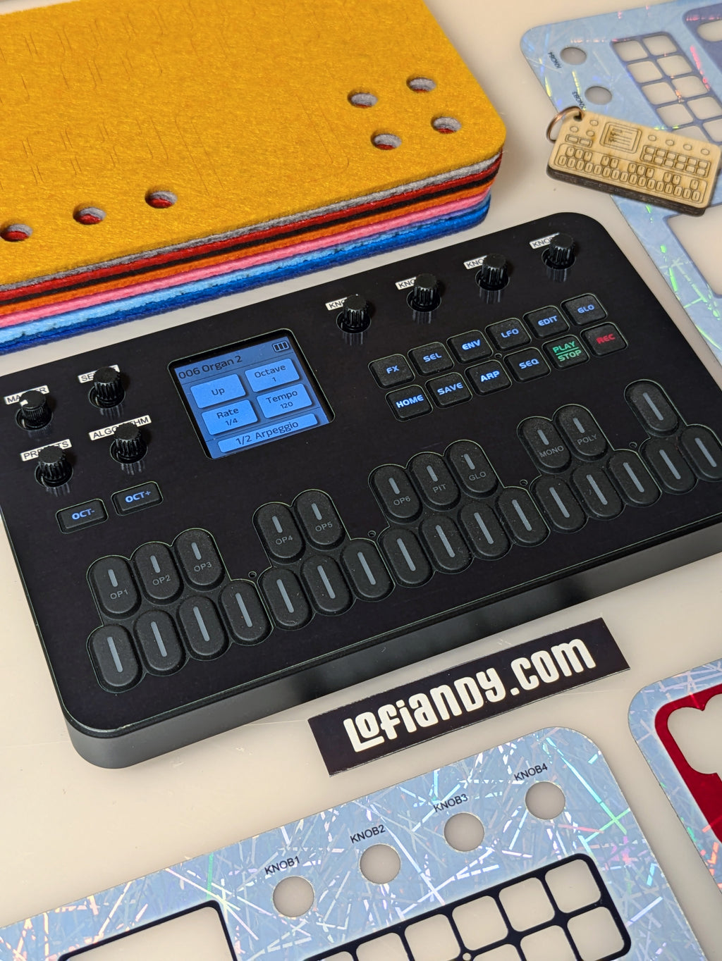 Discounted Skin Set and Free Felt Dust Cover for M-VAVE FM-1 - Lofi Andy