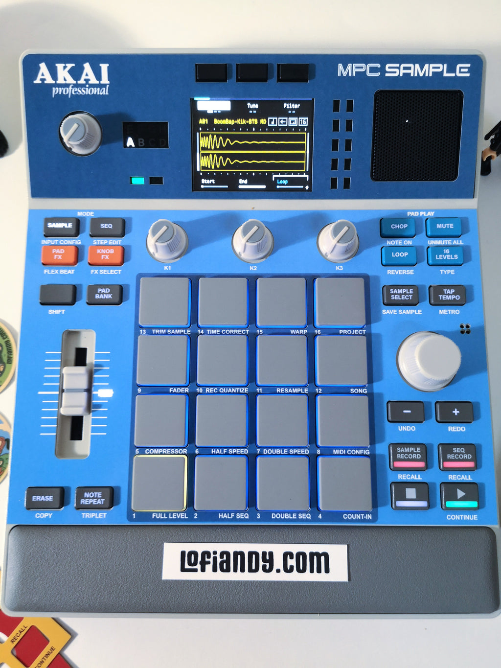 Solid Blue - AKAI MPC Sample Skin - Lofi Andy