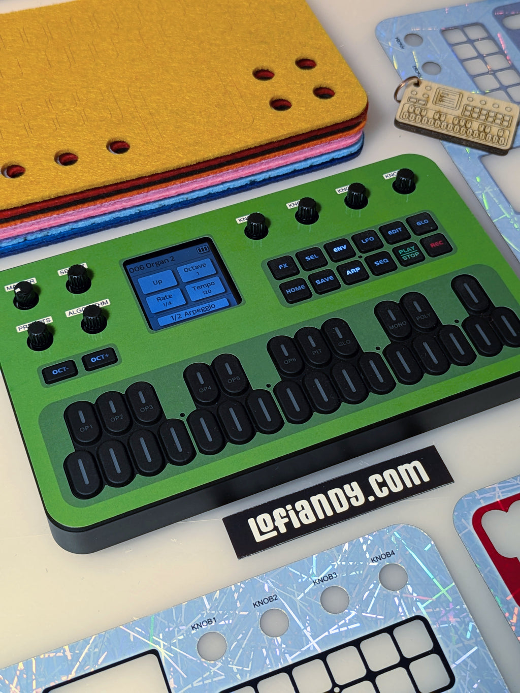 Discounted Skin Set and Free Felt Dust Cover for M-VAVE FM-1 - Lofi Andy