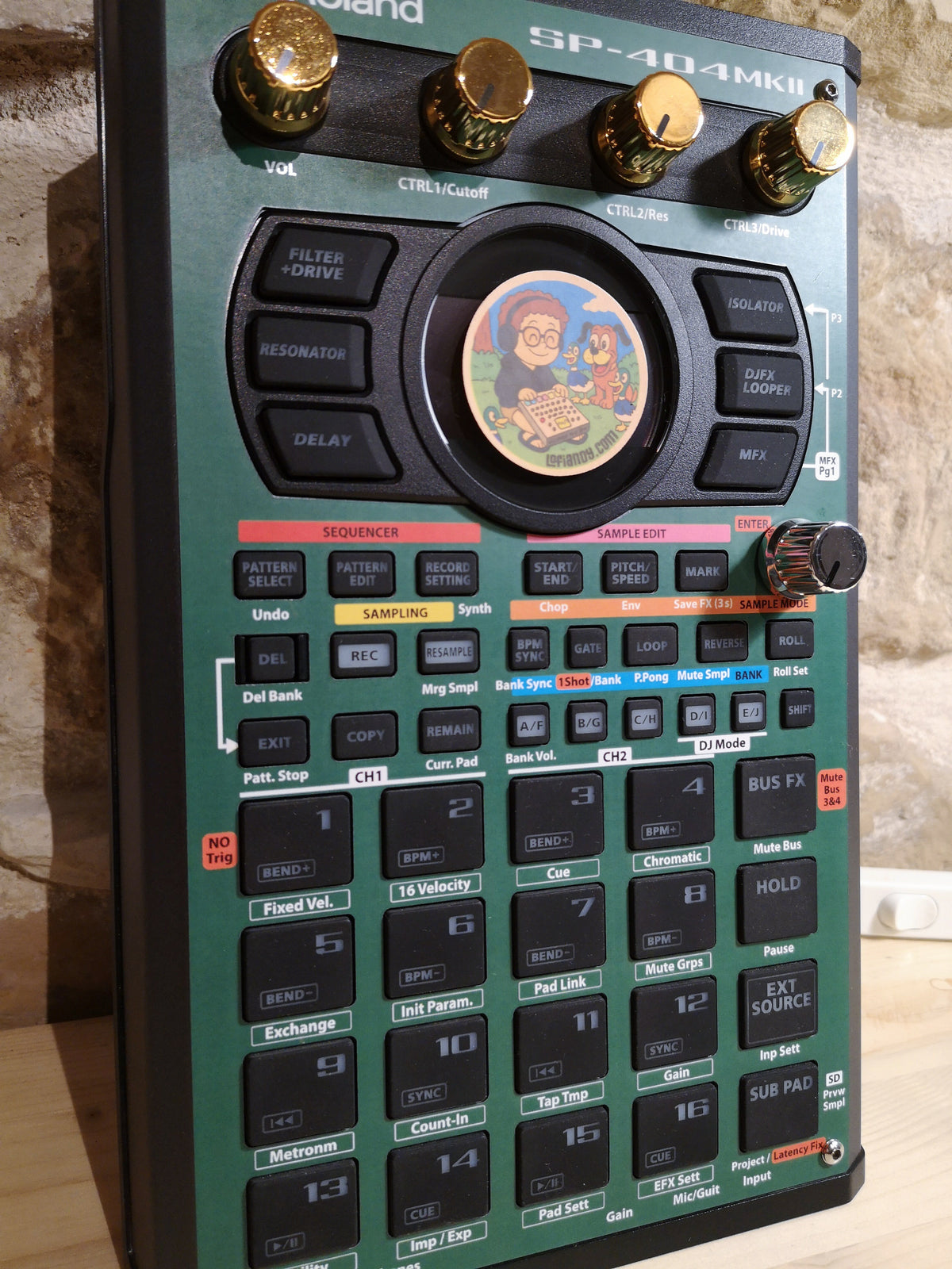 Solid Green - Roland SP-404 MKII Skin - Lofi Andy