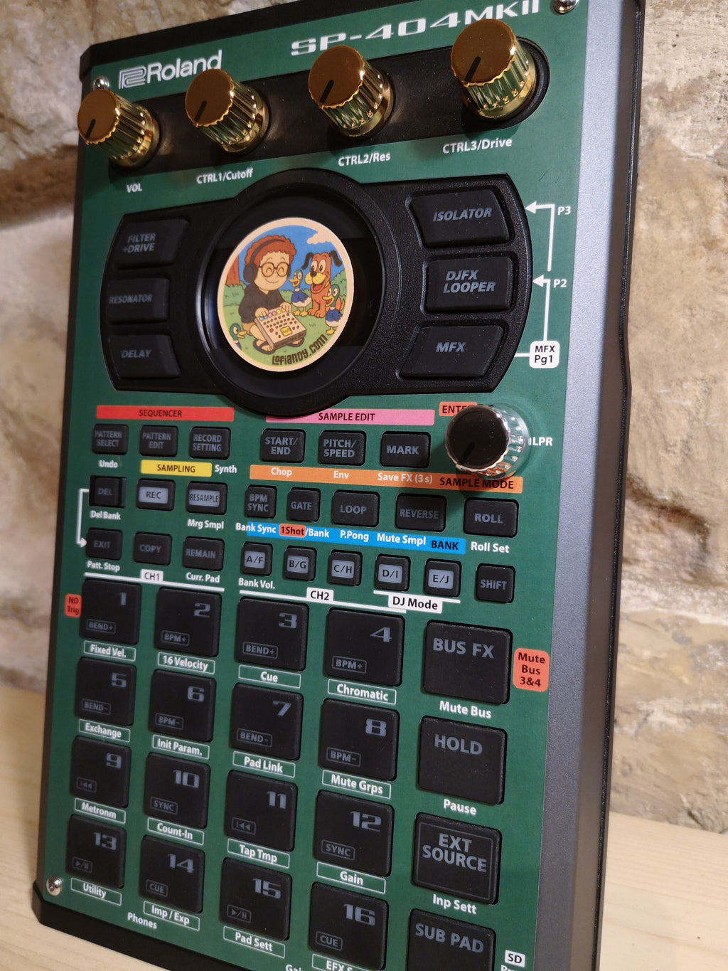 Solid Green - Roland SP-404 MKII Skin - Lofi Andy