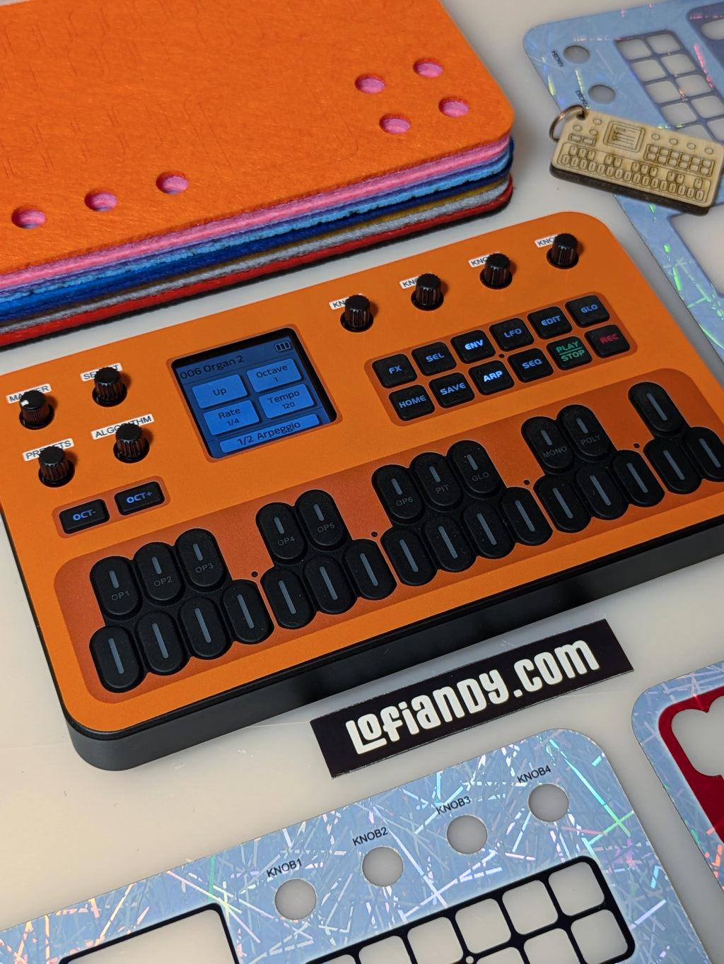 Discounted Skin Set and Free Felt Dust Cover for M-VAVE FM-1 - Lofi Andy