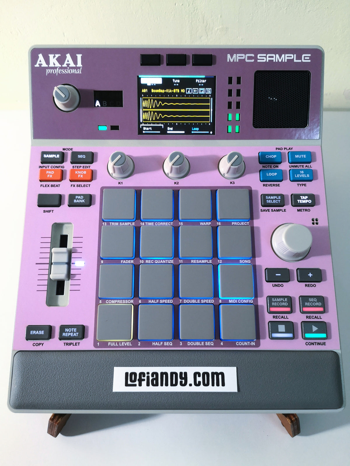Solid Pink - AKAI MPC Sample Skin - Lofi Andy