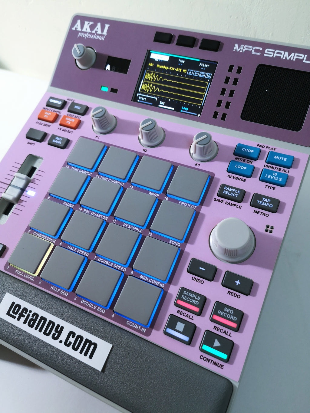 Solid Pink - AKAI MPC Sample Skin - Lofi Andy