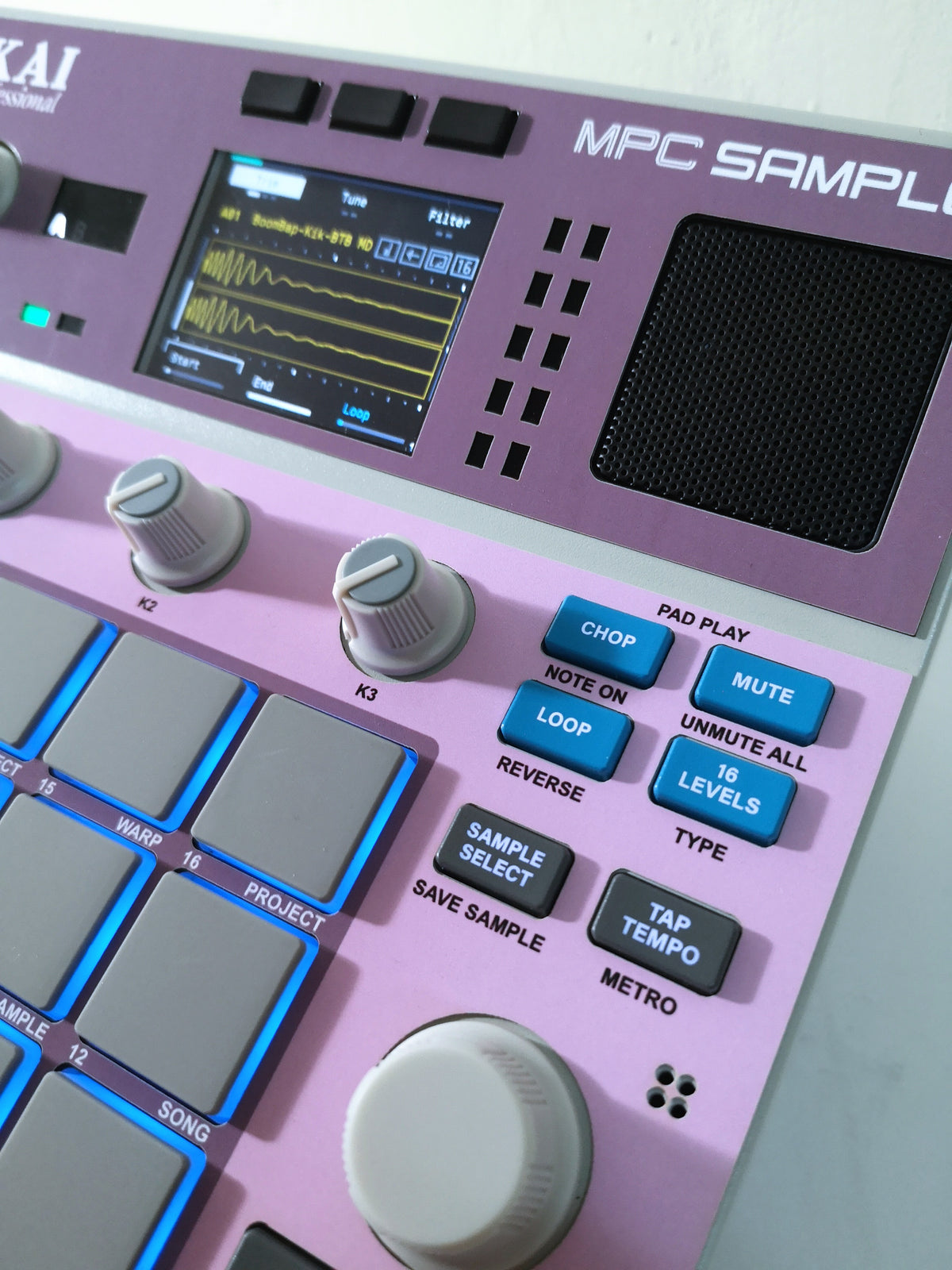 Solid Pink - AKAI MPC Sample Skin - Lofi Andy
