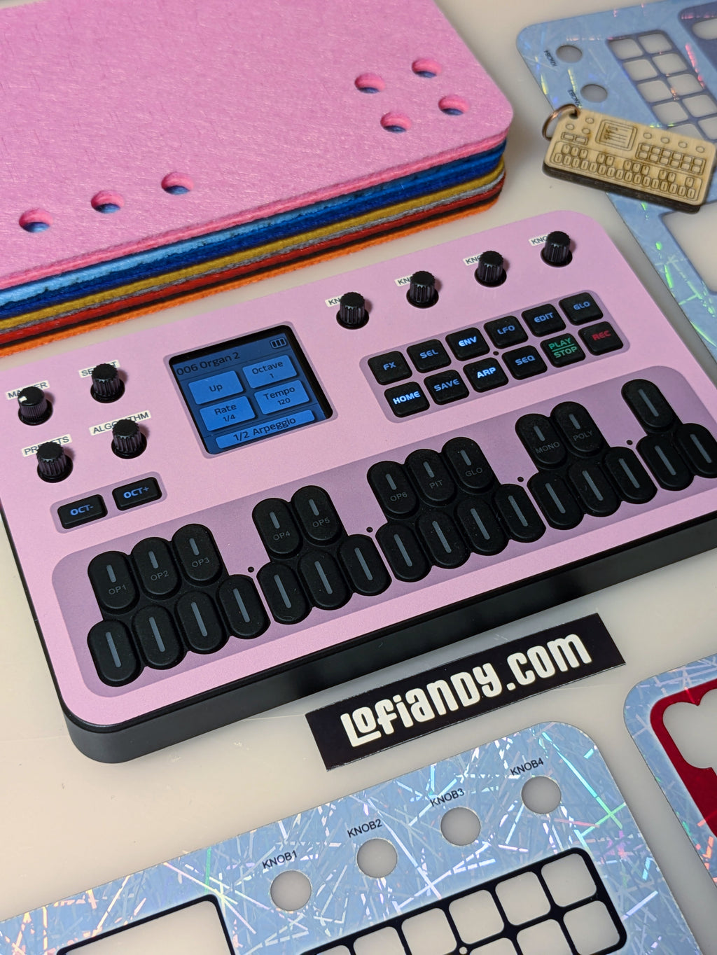Discounted Skin Set and Free Felt Dust Cover for M-VAVE FM-1 - Lofi Andy