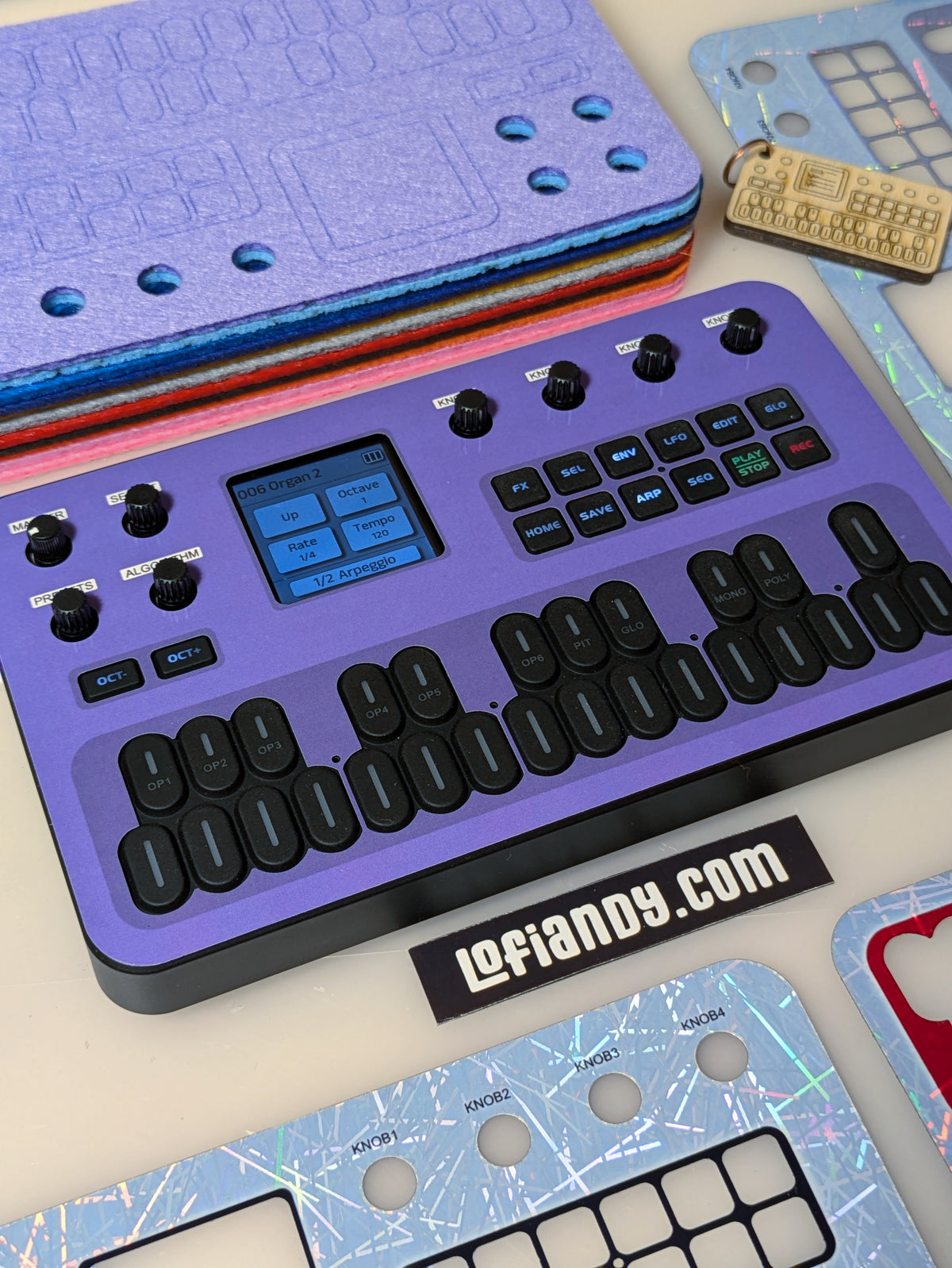 Discounted Skin Set and Free Felt Dust Cover for M-VAVE FM-1 - Lofi Andy