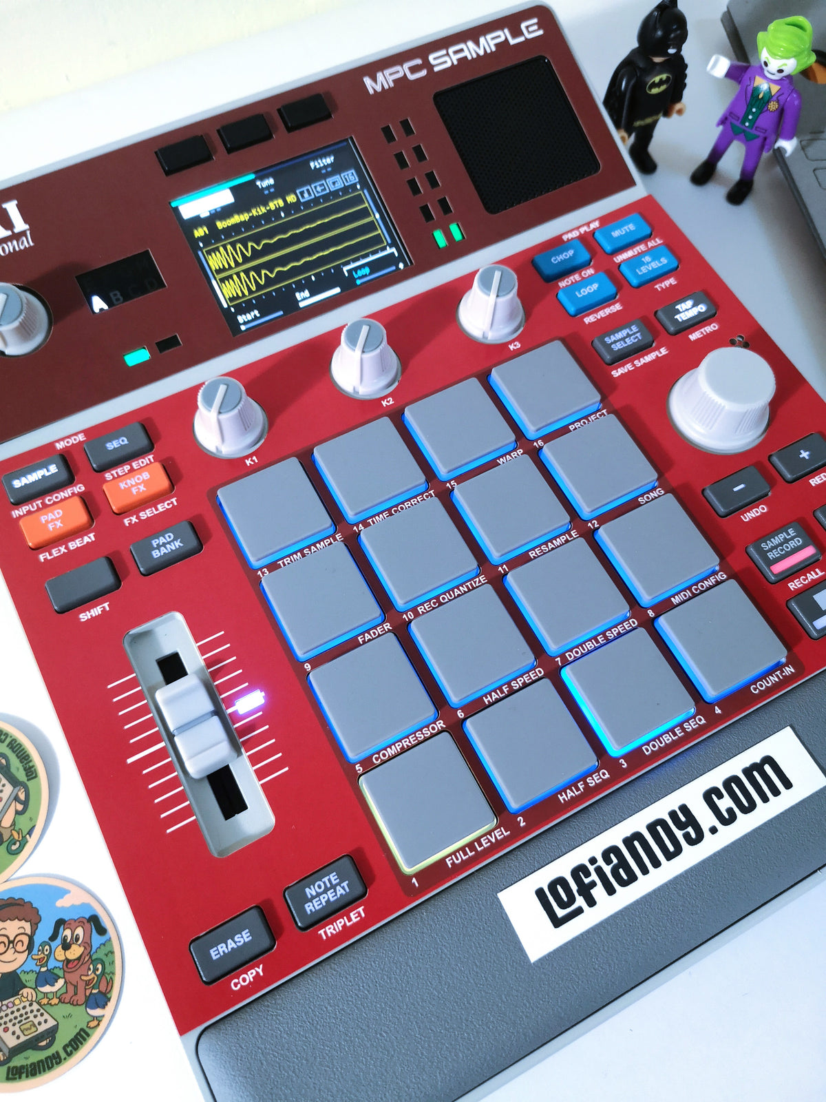 Solid Red - AKAI MPC Sample Skin - Lofi Andy