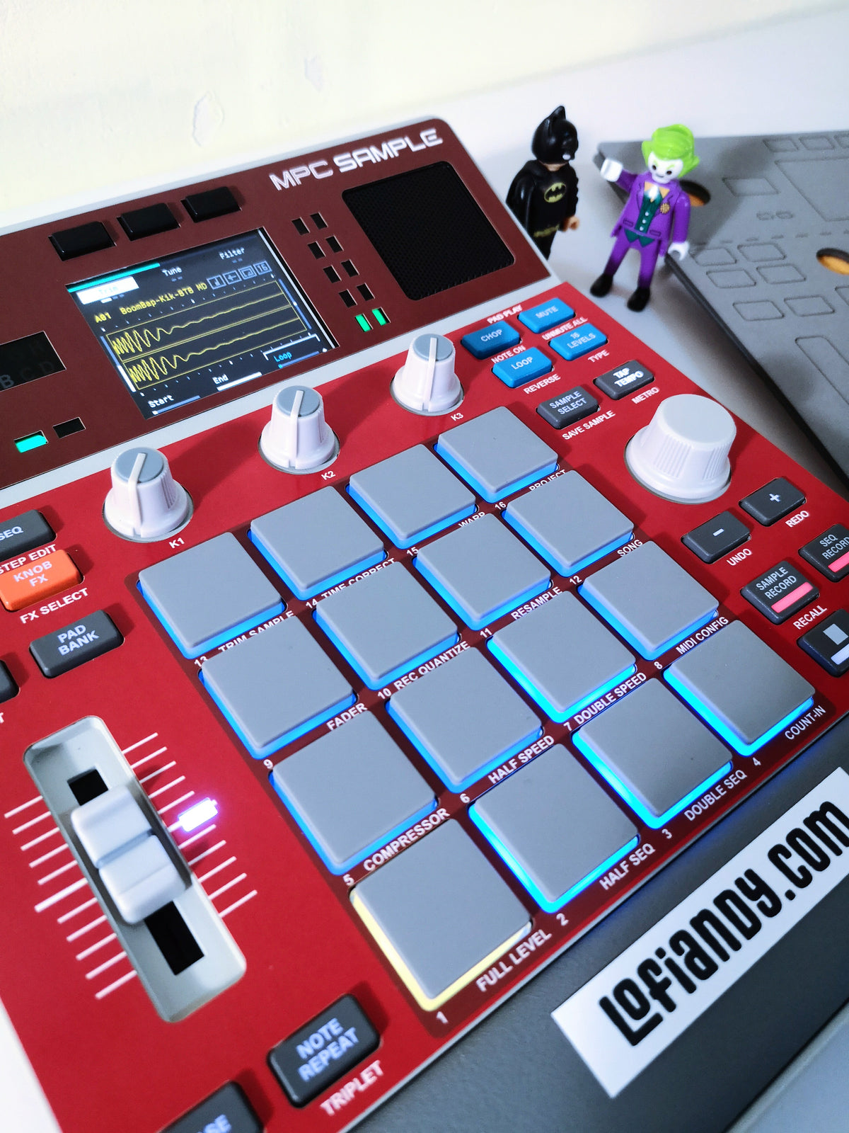 Solid Red - AKAI MPC Sample Skin - Lofi Andy