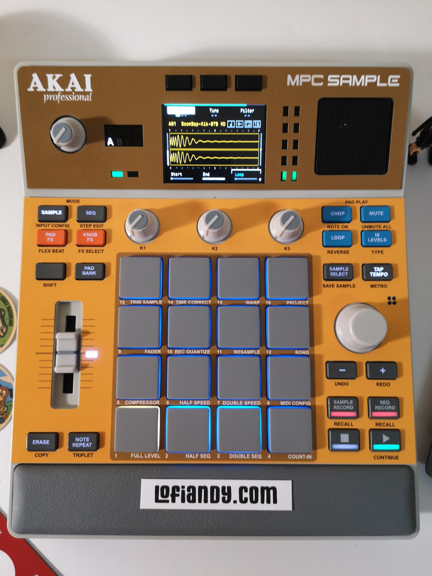 Solid Yellow - AKAI MPC Sample Skin