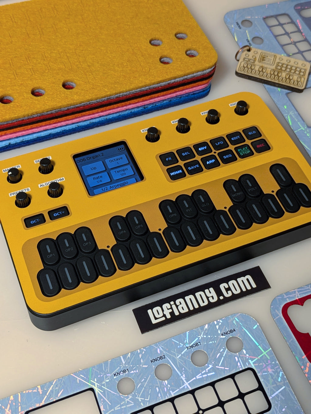 Discounted Skin Set and Free Felt Dust Cover for M-VAVE FM-1 - Lofi Andy