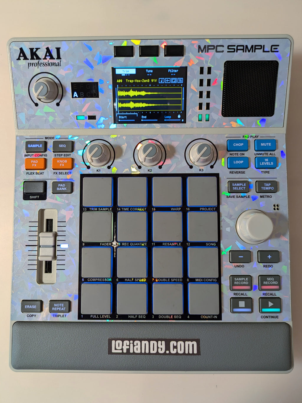 Special Holographic 02 - AKAI MPC Sample Skin - Lofi Andy