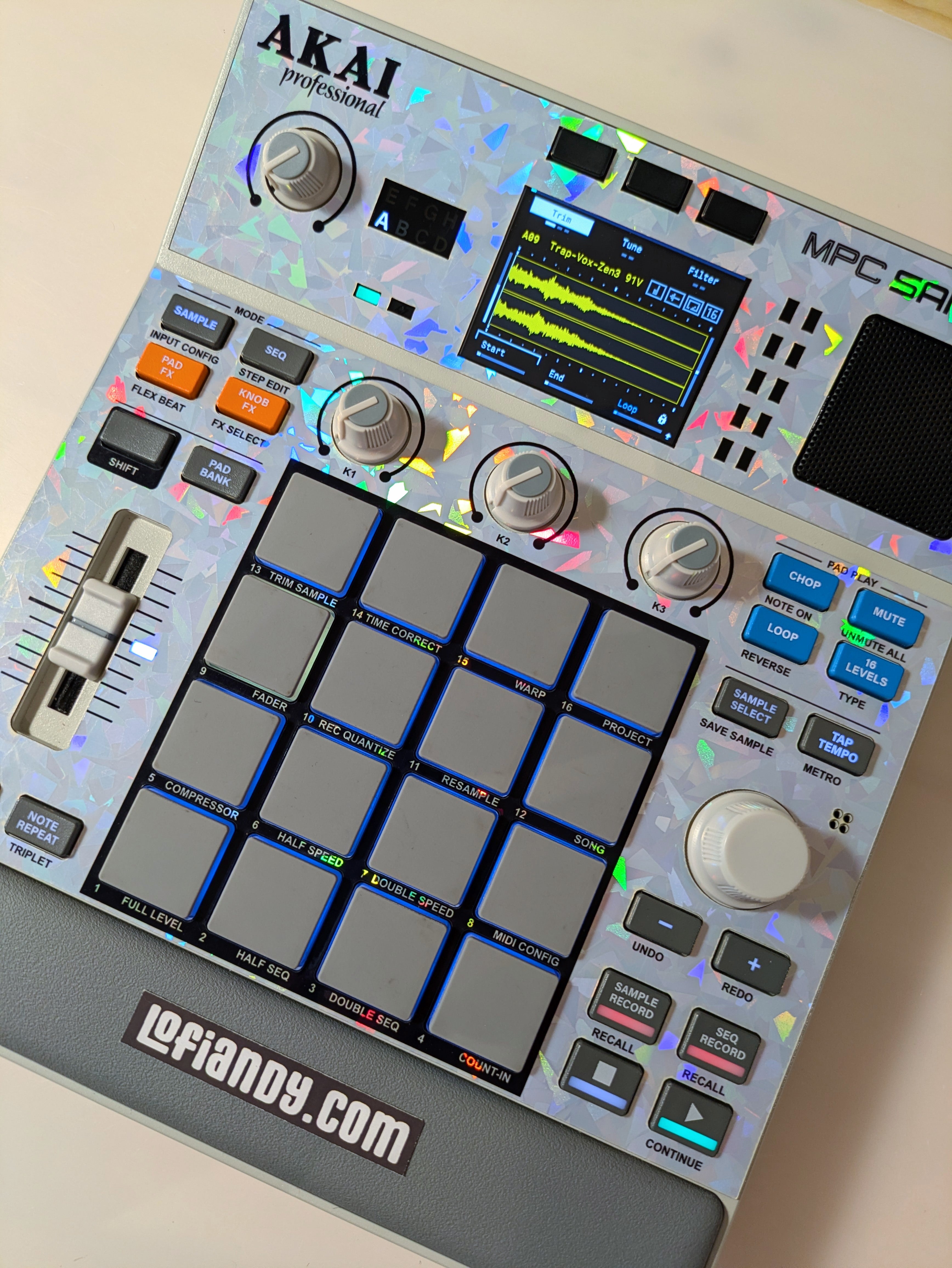 Special Holographic 02 - AKAI MPC Sample Skin - Lofi Andy