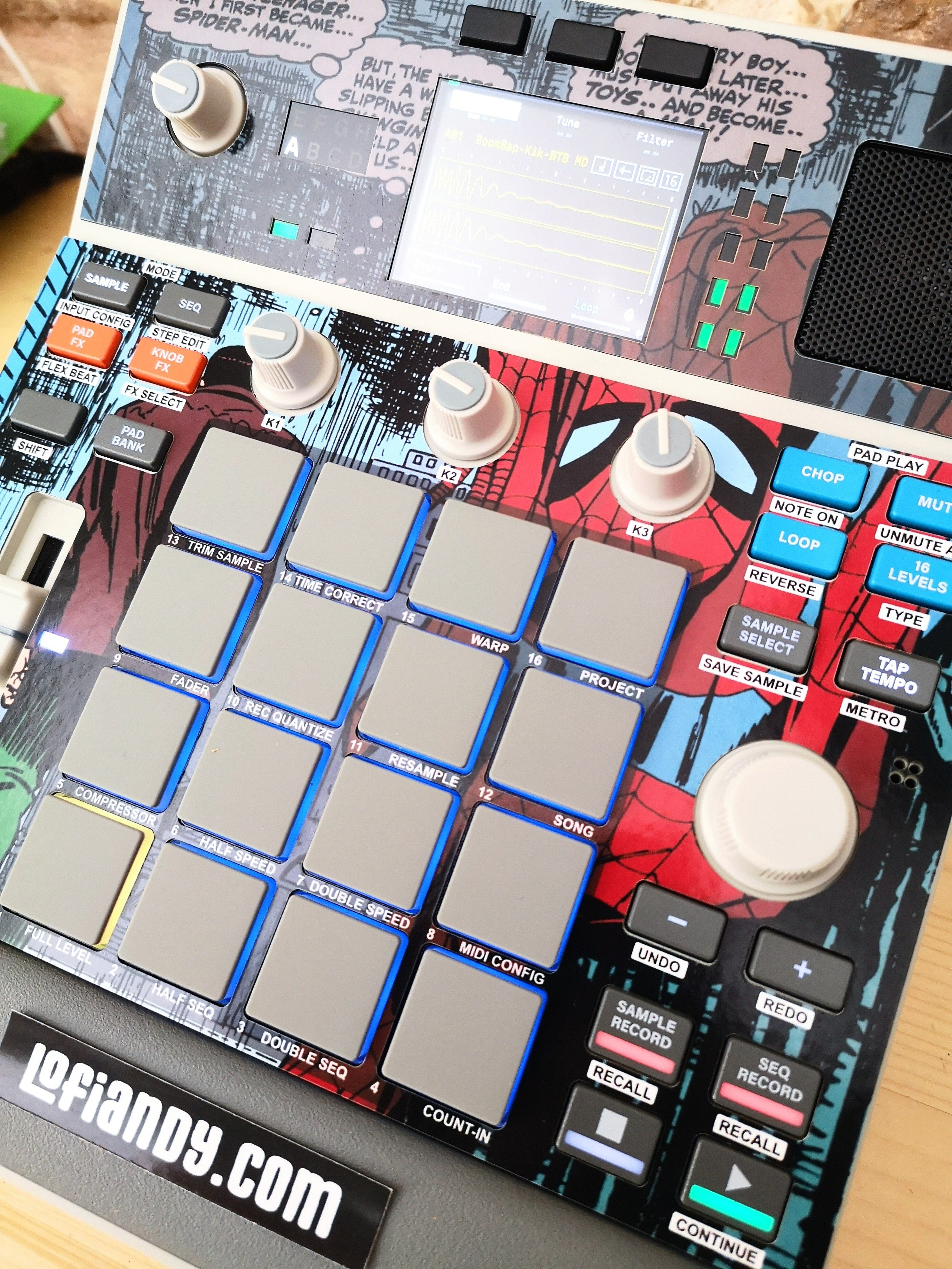 Spiderman 04 - AKAI MPC Sample Skin