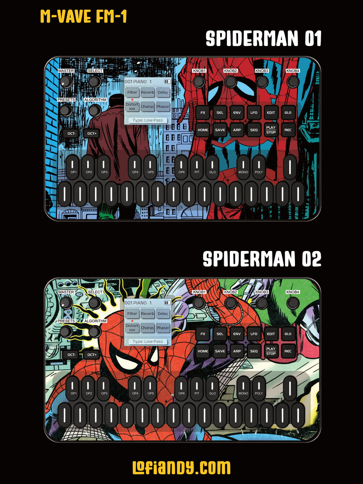 Spiderman | M-VAVE FM-1 Skin - Lofi Andy