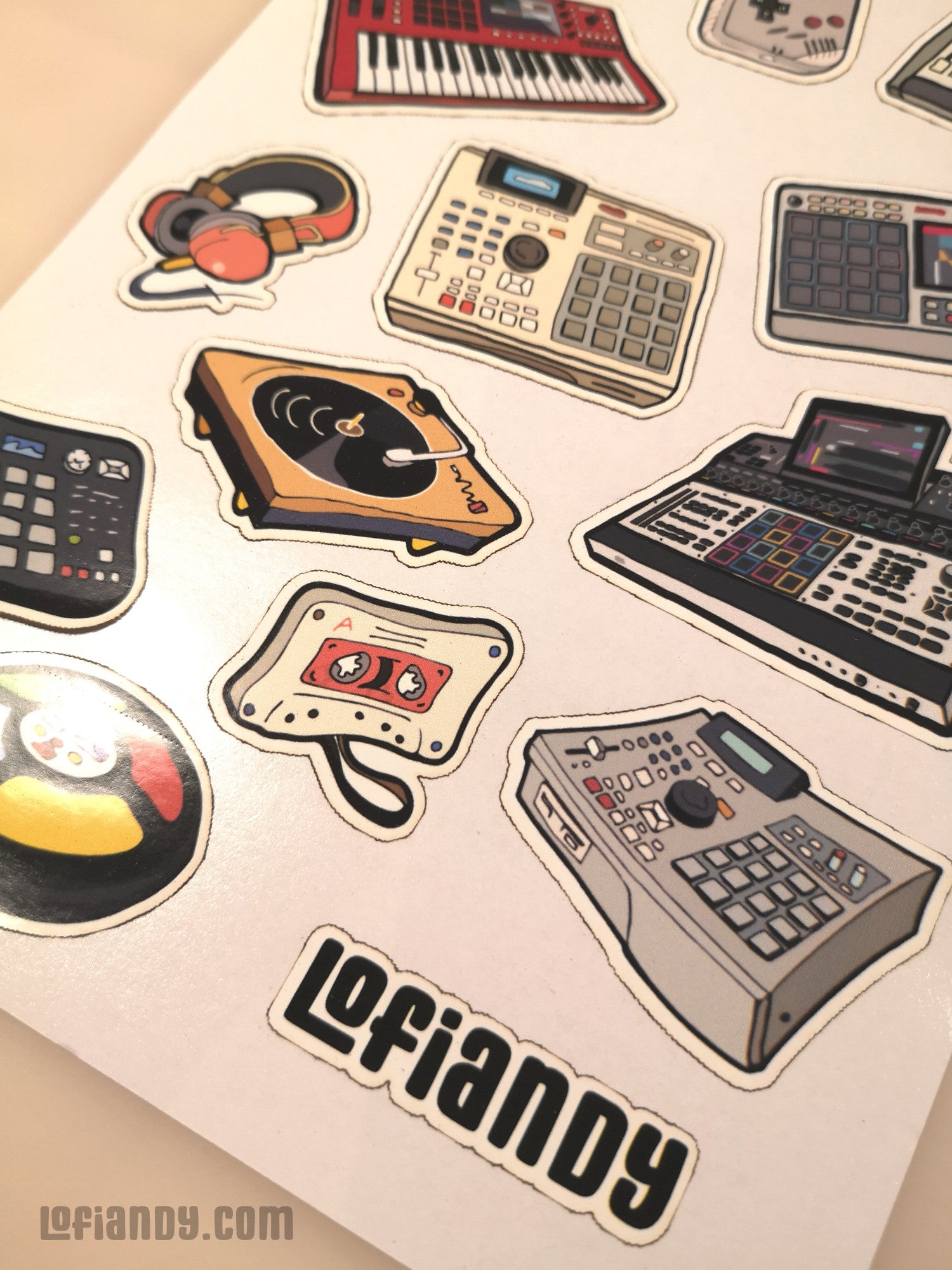 AKAI MPC Samplers Vinyl Sticker Set