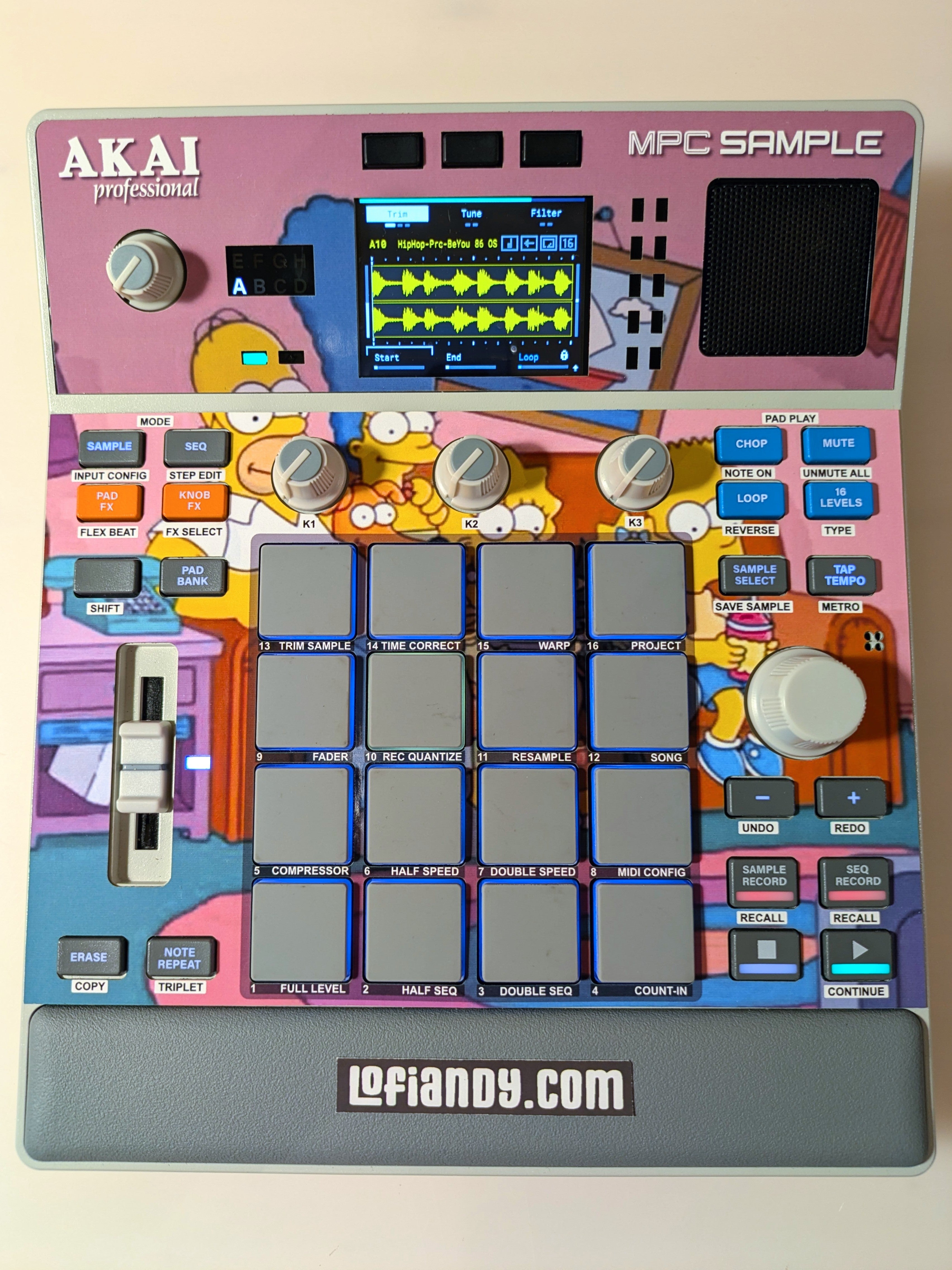 The Simpsons - AKAI MPC Sample Skin - Lofi Andy