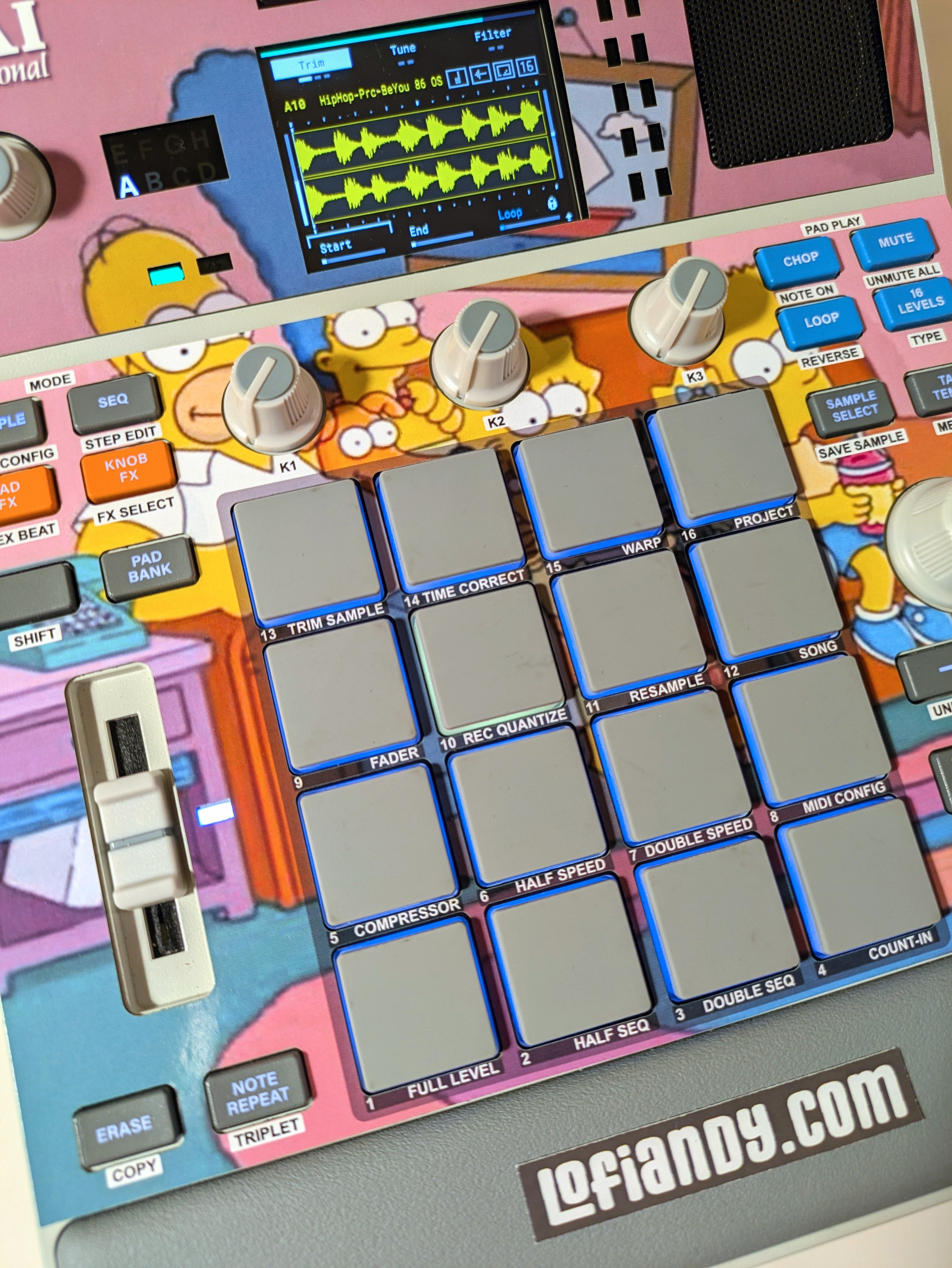 The Simpsons - AKAI MPC Sample Skin - Lofi Andy