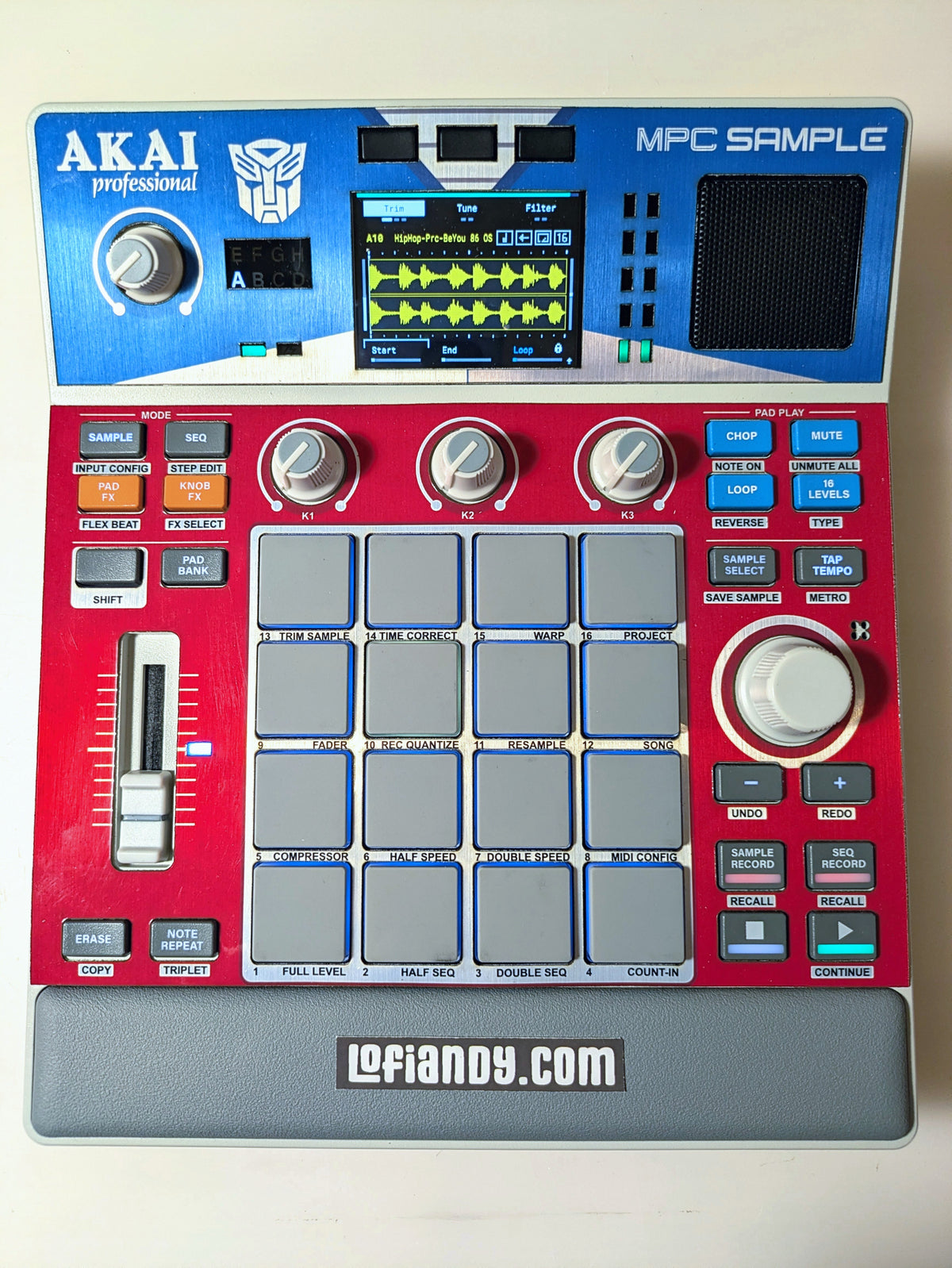 Optimus Prime - Special Metal-foil - AKAI MPC Sample Skin