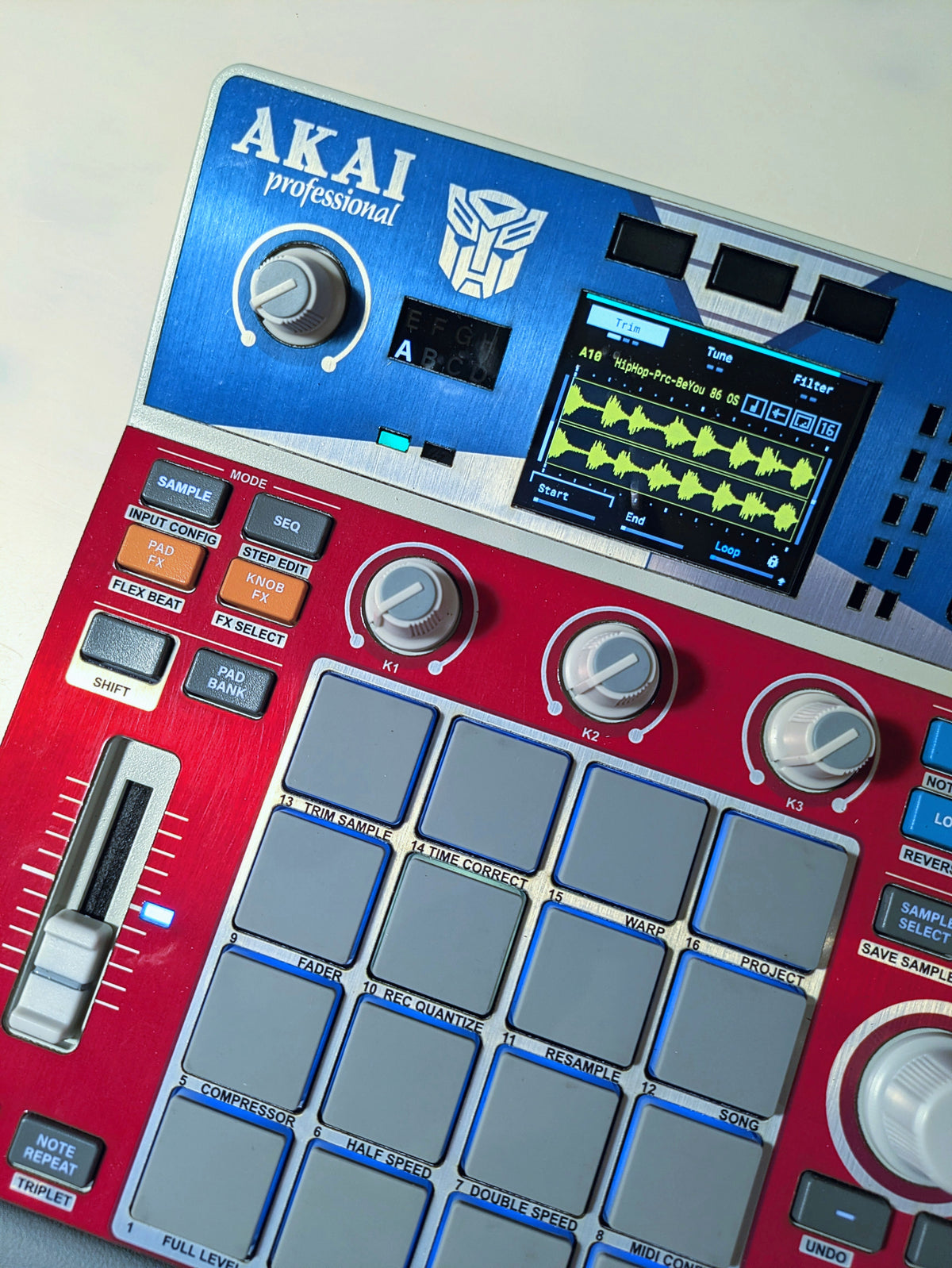 Optimus Prime - Special Metal-foil - AKAI MPC Sample Skin