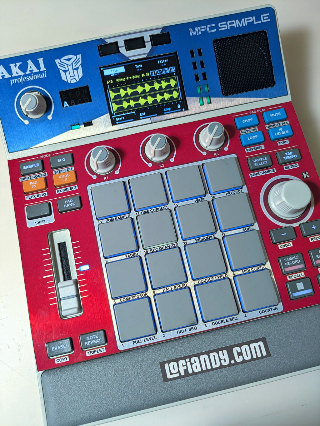 Optimus Prime - Special Metal-foil - AKAI MPC Sample Skin
