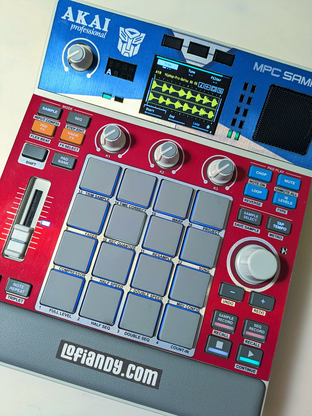 Optimus Prime - Special Metal-foil - AKAI MPC Sample Skin