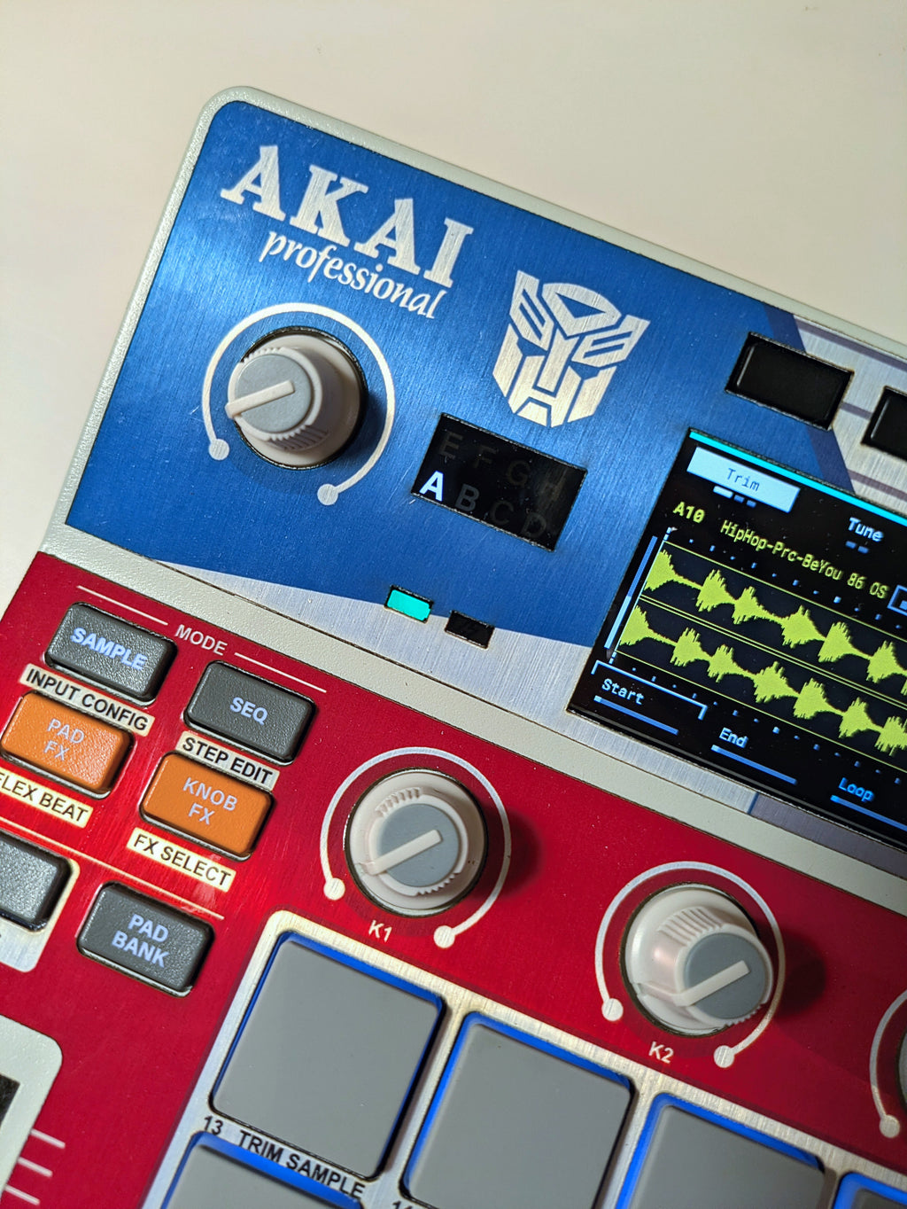 Optimus Prime - Special Metal-foil - AKAI MPC Sample Skin