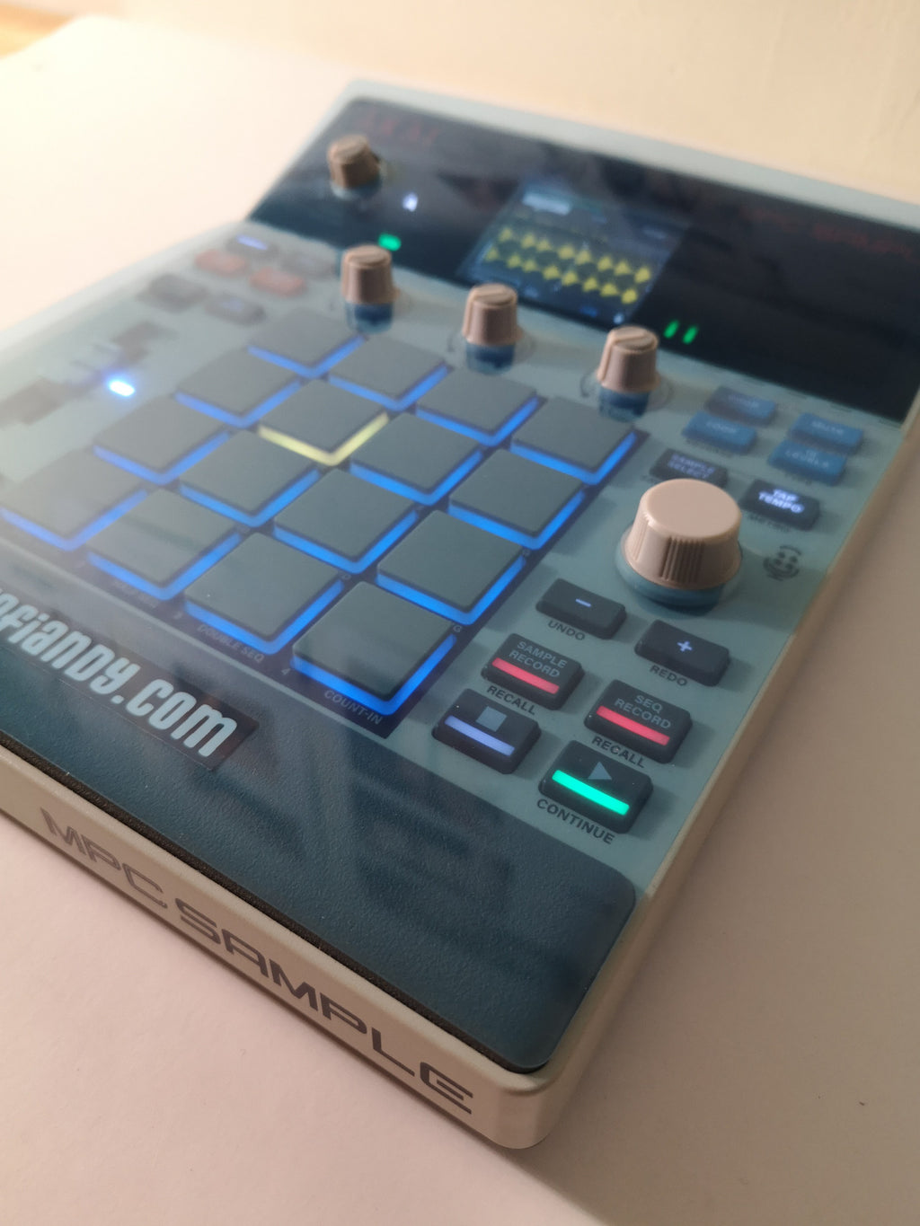Translucent Blue Dust Cover - AKAI MPC Sample